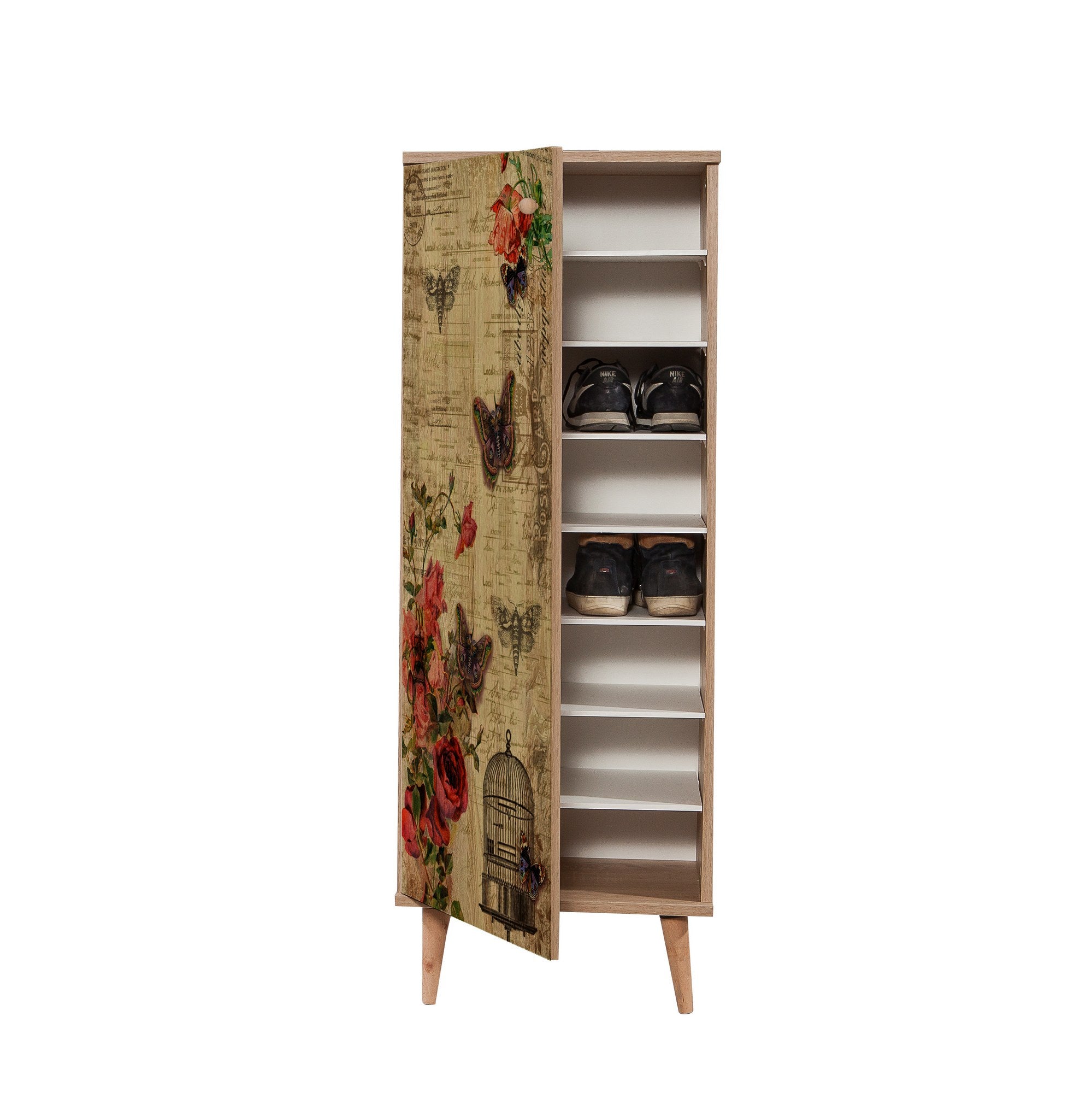 Sapateira – 50 x 135 x 38 cm – Carvalho Sonoma – MDF revestido em melamina