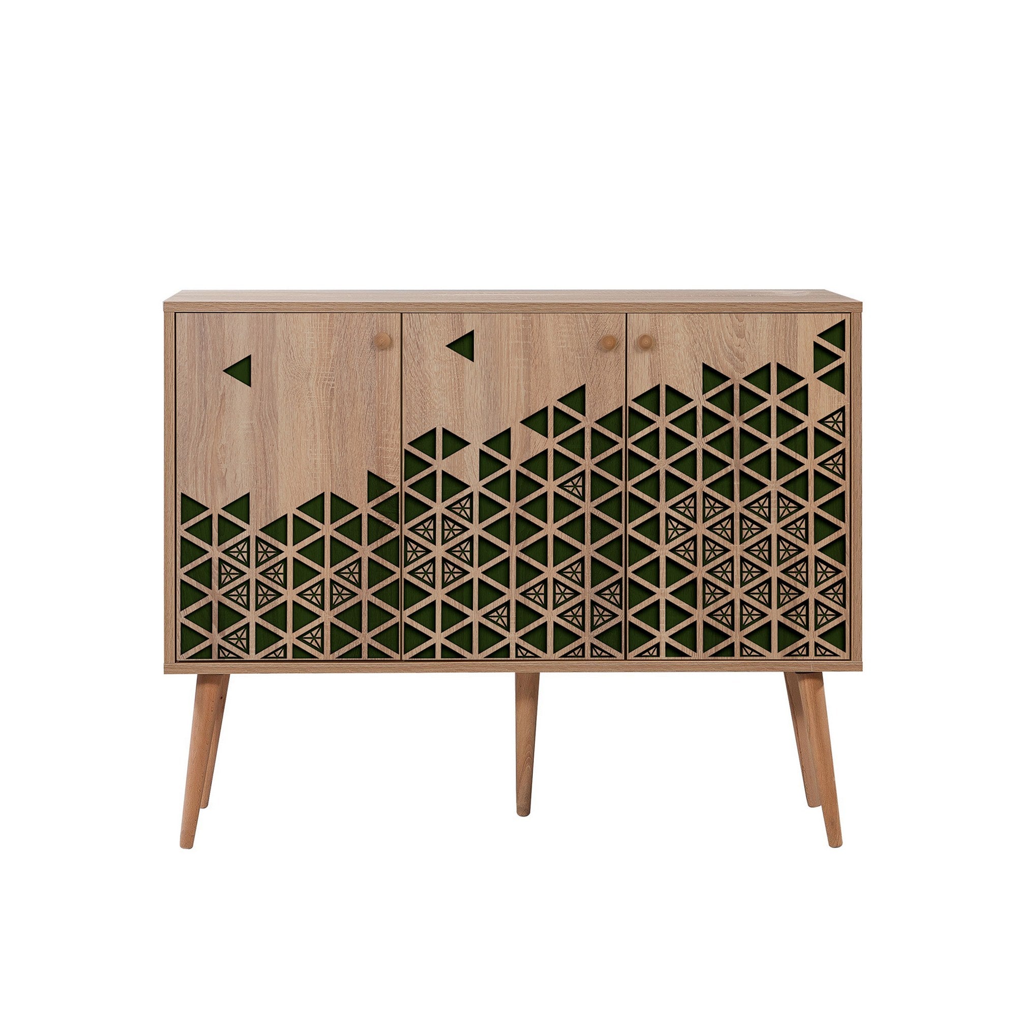 Aparador Moderno – 120 x 90 x 36 cm – Carvalho Sonoma – Melamina