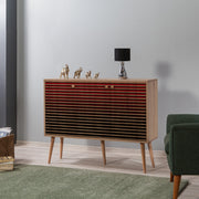 Aparador Moderno – 120 x 90 x 36 cm – Carvalho Sonoma – 100% Melamina