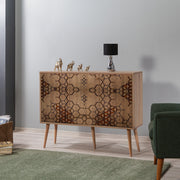 Aparador Moderno – 120 x 90 x 36 cm – Carvalho Sonoma – Melamina