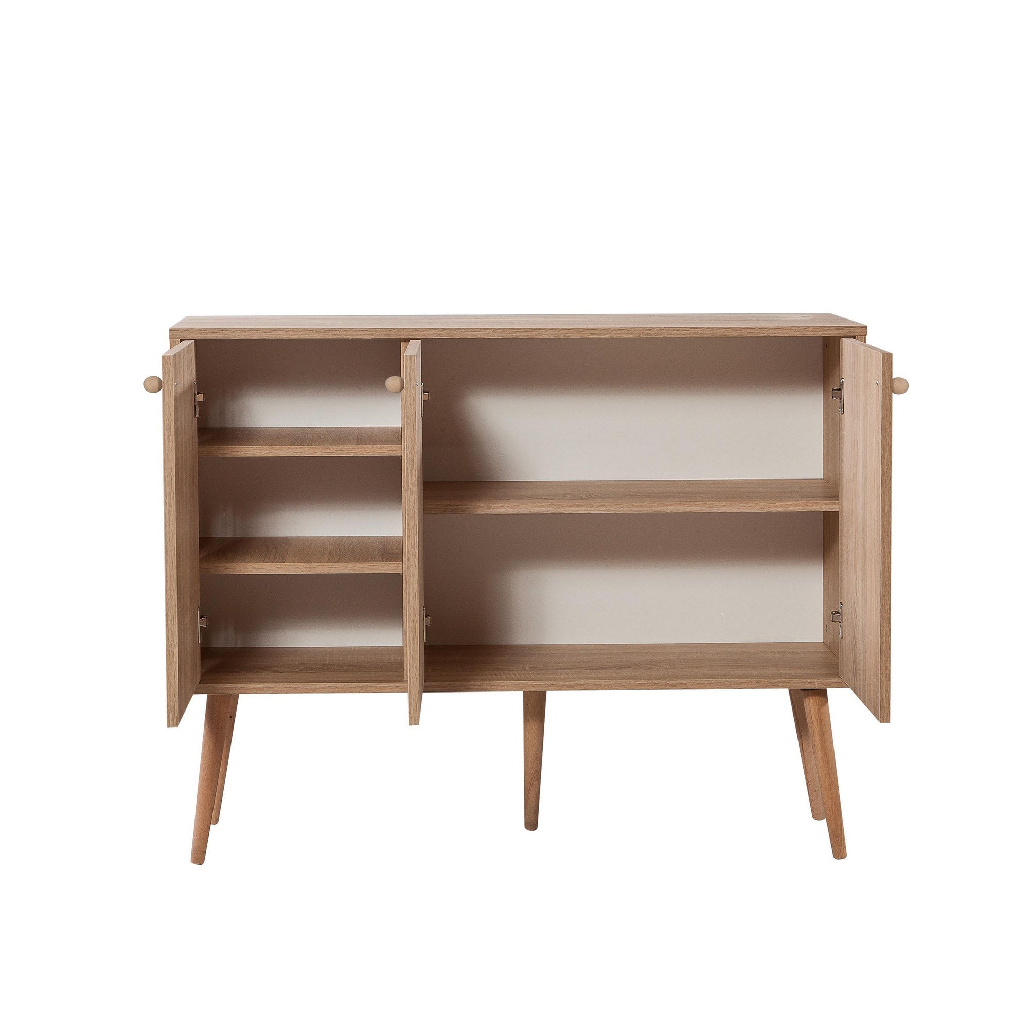 Aparador Moderno – 120 x 90 x 36 cm – Carvalho Sonoma – 100% Melamina