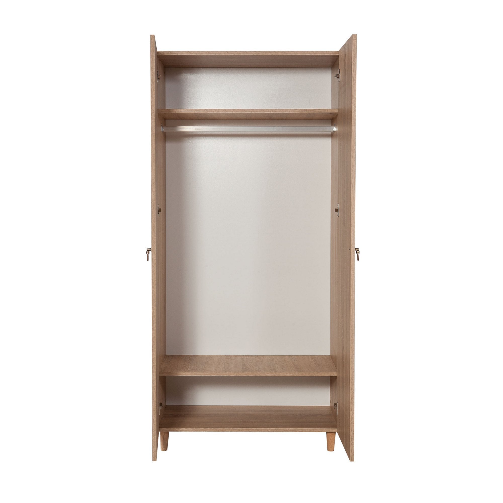 Guarda-roupa moderno – 90x192x52 cm – Carvalho Sonoma – Melamina