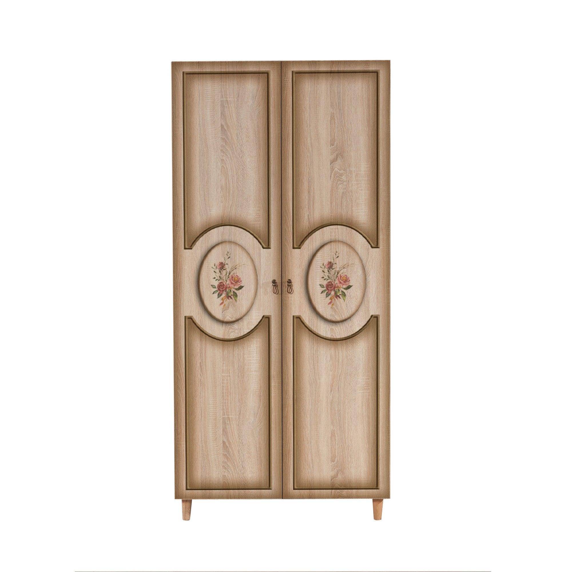 Guarda-roupa elegante em carvalho Sonoma – 90 x 192 x 52 cm – carvalho – melamina