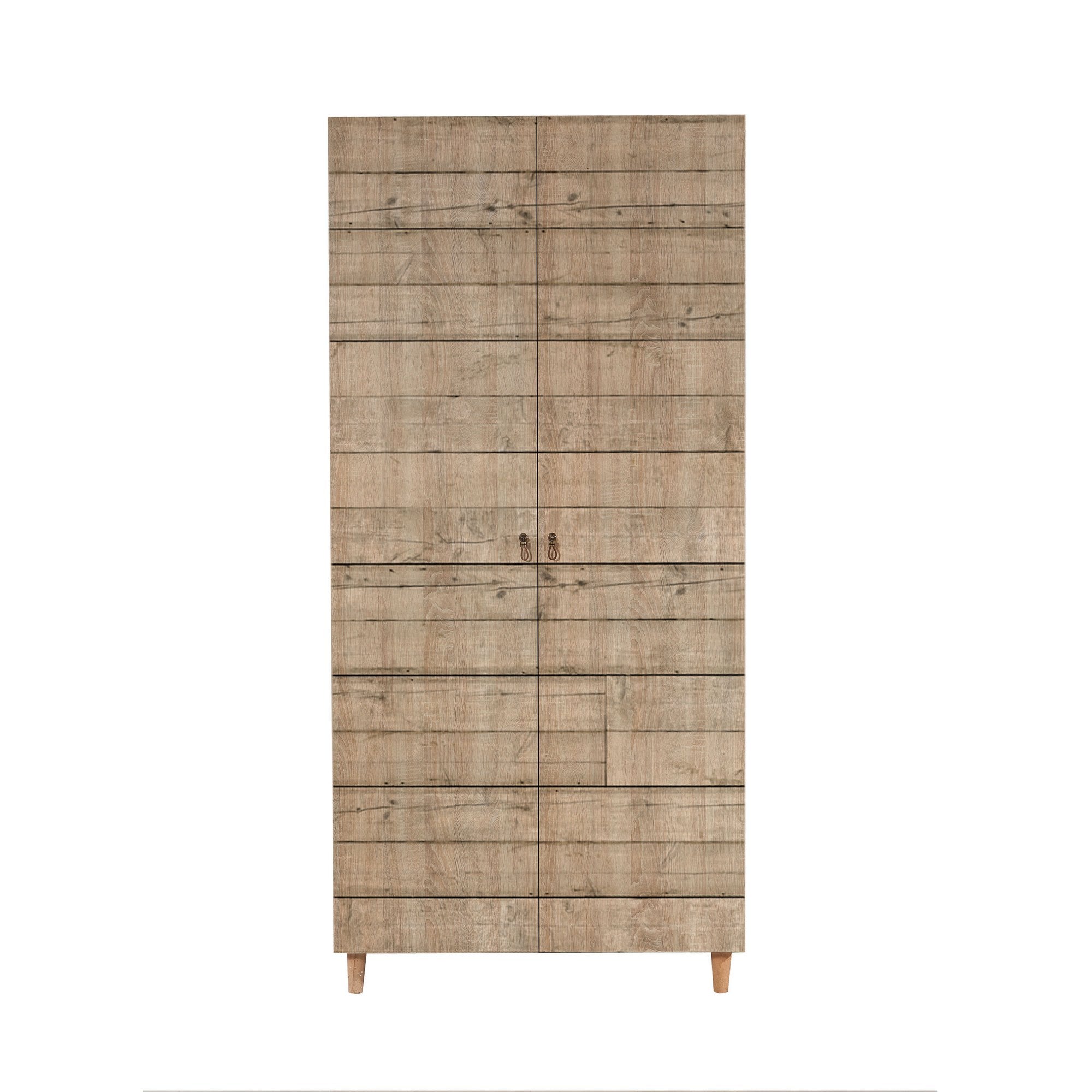 Guarda-roupa moderno em melamina – 90 x 192 x 52 cm – Carvalho Sonoma