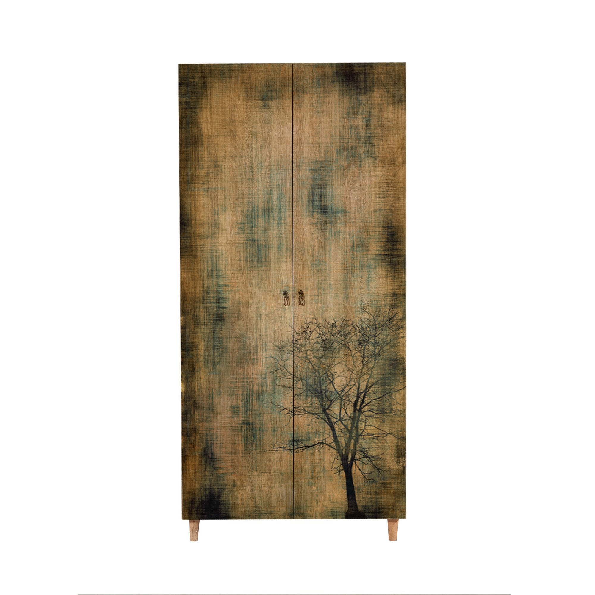 Guarda-roupa moderno – 90x192x52 cm – carvalho sonoma – melamina