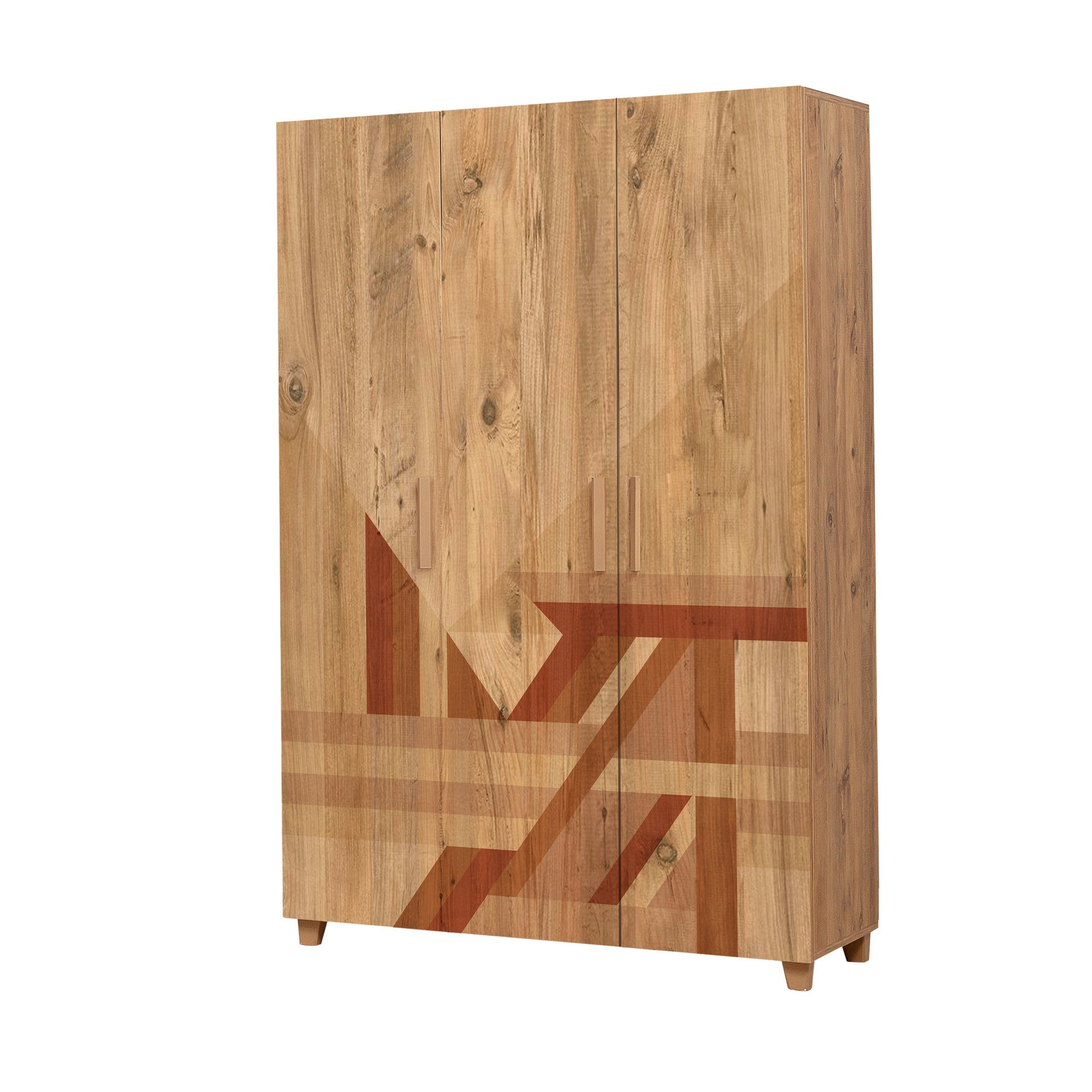 Guarda-roupa moderno em pinho atlântico – 120 x 189 x 48 cm – melamina