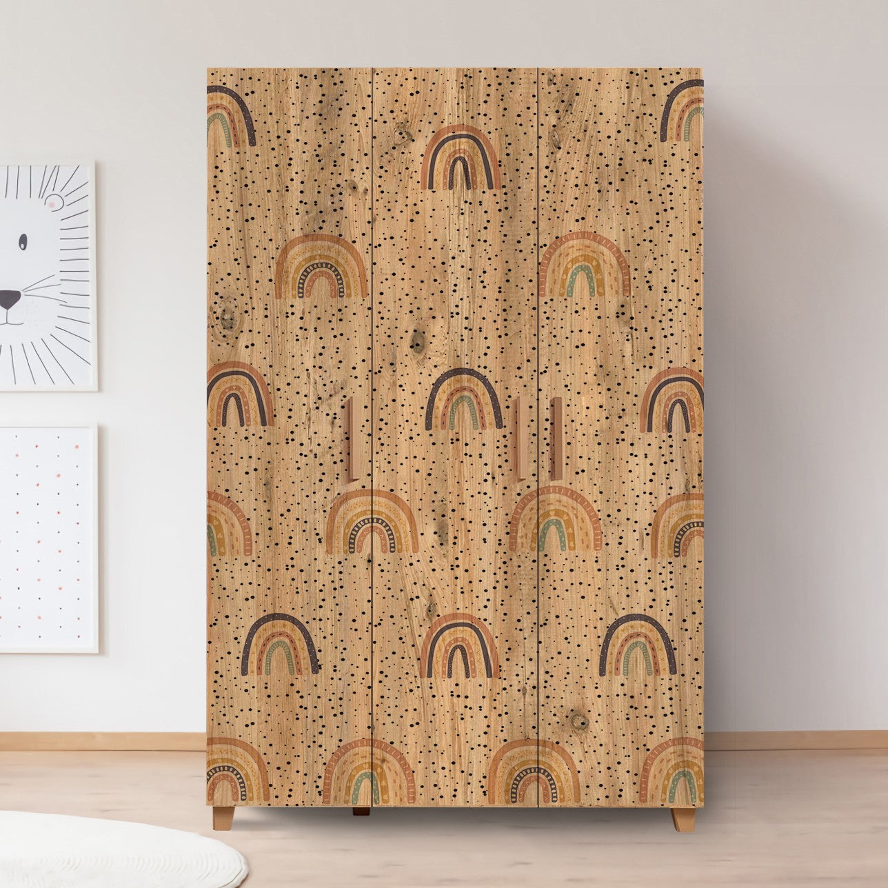 Guarda-roupa em melamina – 120 cm x 189 cm x 48 cm – Pinho Atlântico