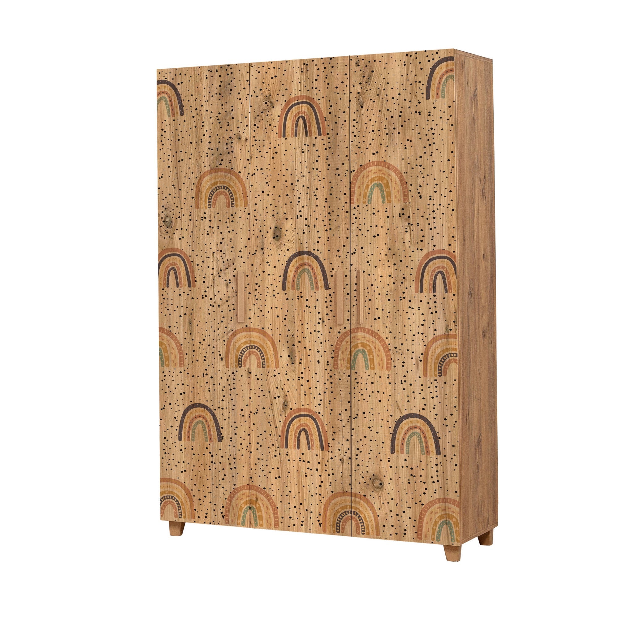 Guarda-roupa em melamina – 120 cm x 189 cm x 48 cm – Pinho Atlântico