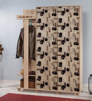 Cabideiro Moderno – 135 x 192 x 36 cm – Carvalho Sonoma – 100% Melamina