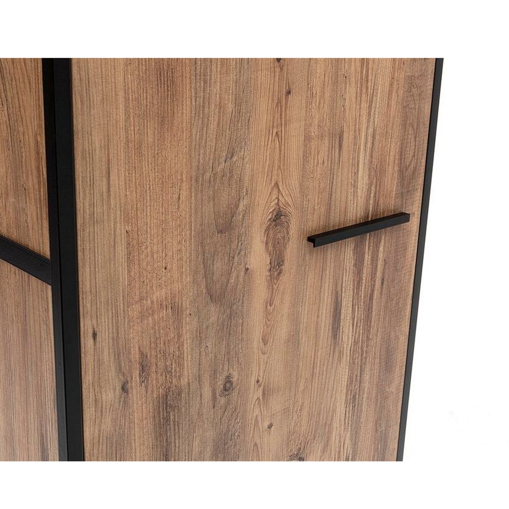 Guarda-roupa moderno – 64 cm x 225 cm x 52 cm – Pinho Atlântico – Painel de partículas revestido a melamina