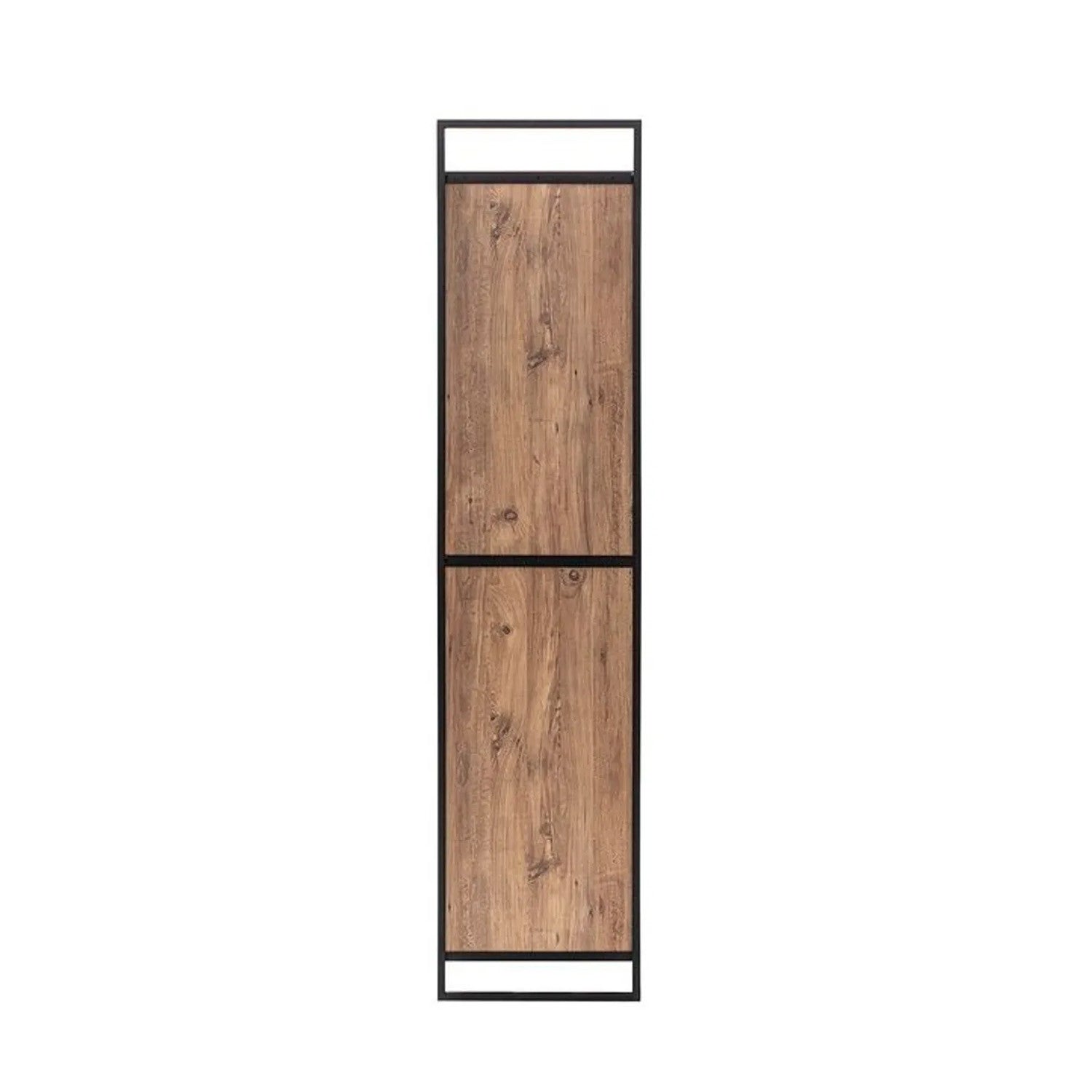 Guarda-roupa industrial moderno – 104 x 225 x 52 cm – Pinho Atlântico – Melamina e Metal