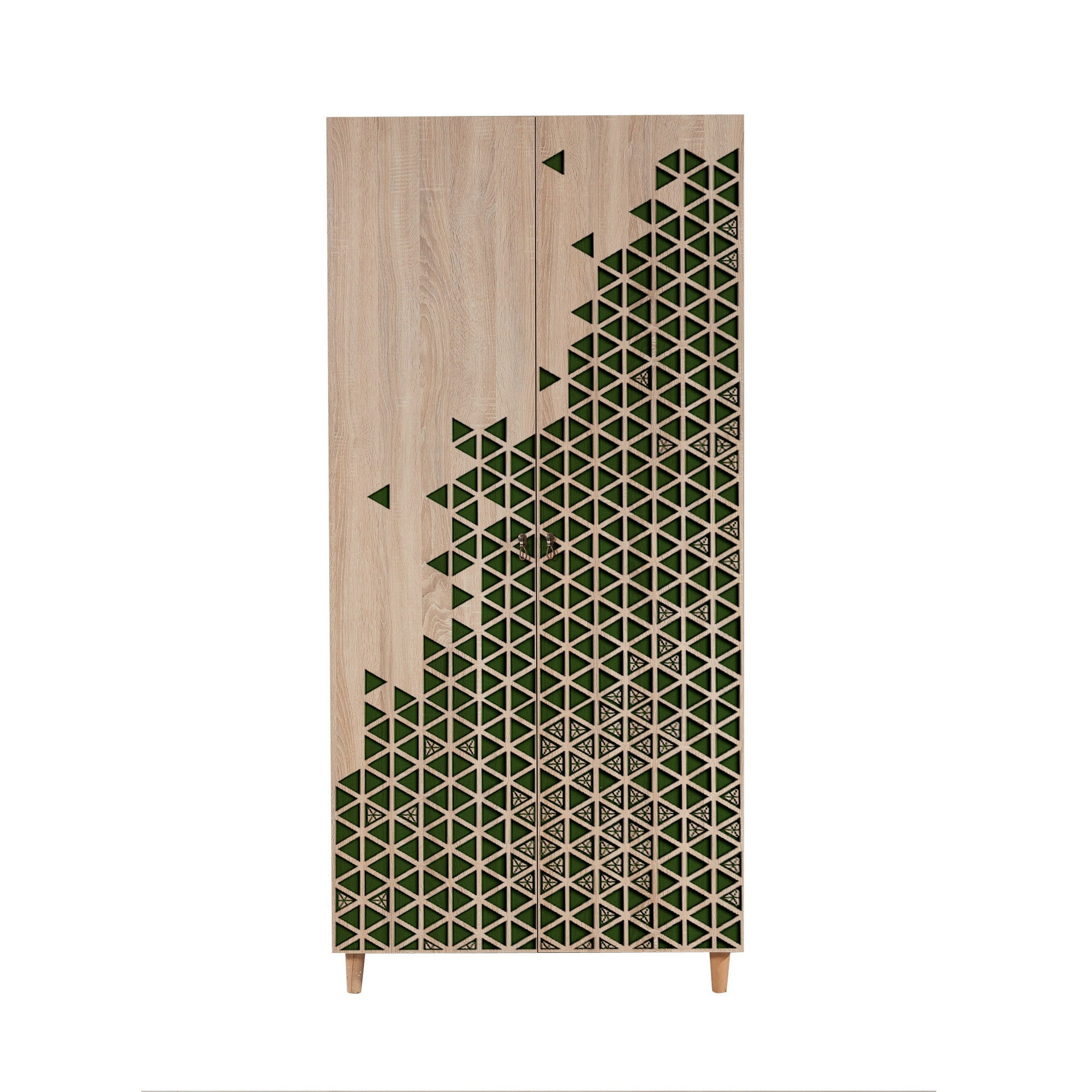 Guarda-roupa moderno – 90x192x52 cm – Carvalho Sonoma – 100% revestido em melamina