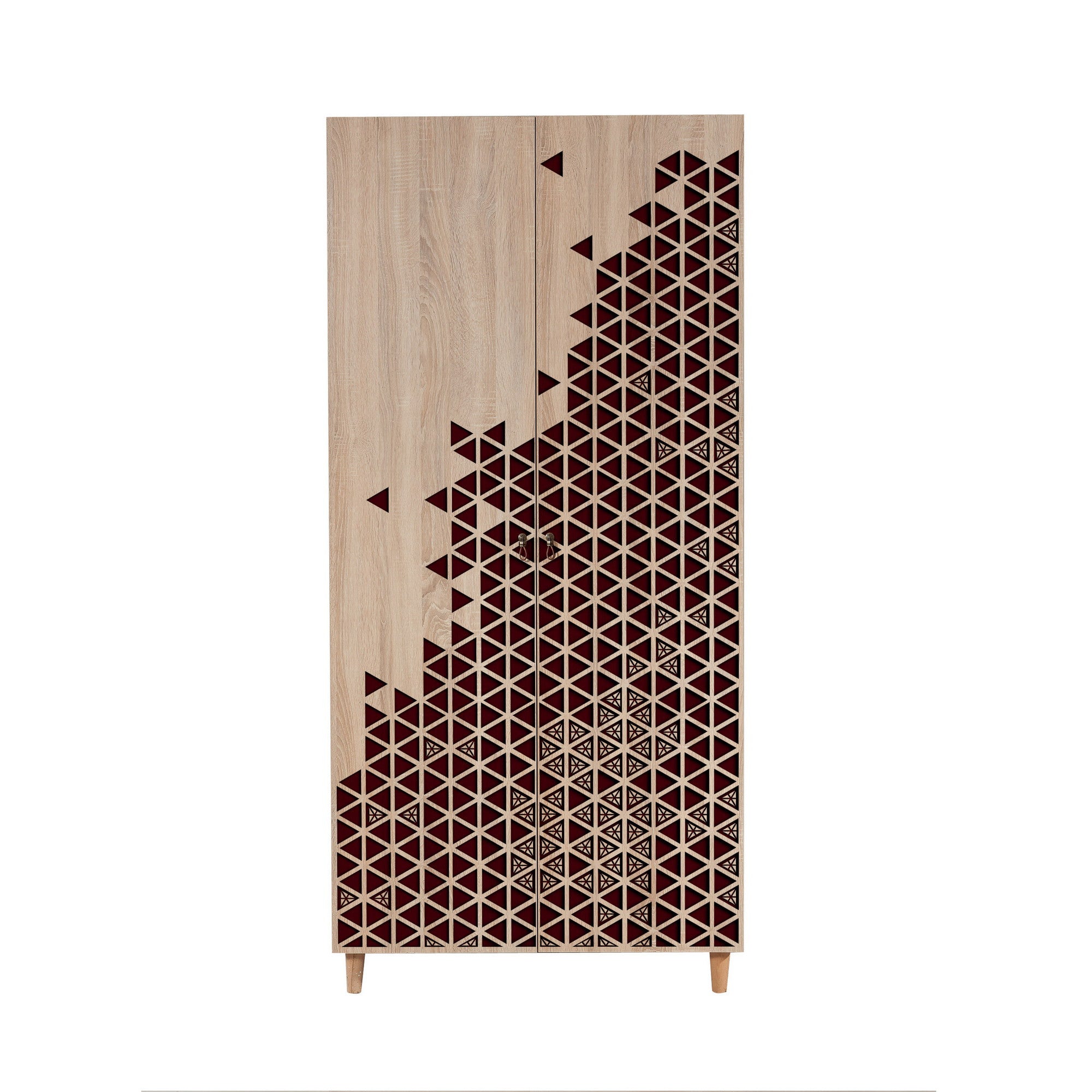 Guarda-roupa moderno – 90x192x52 cm – Carvalho Sonoma – Melamina