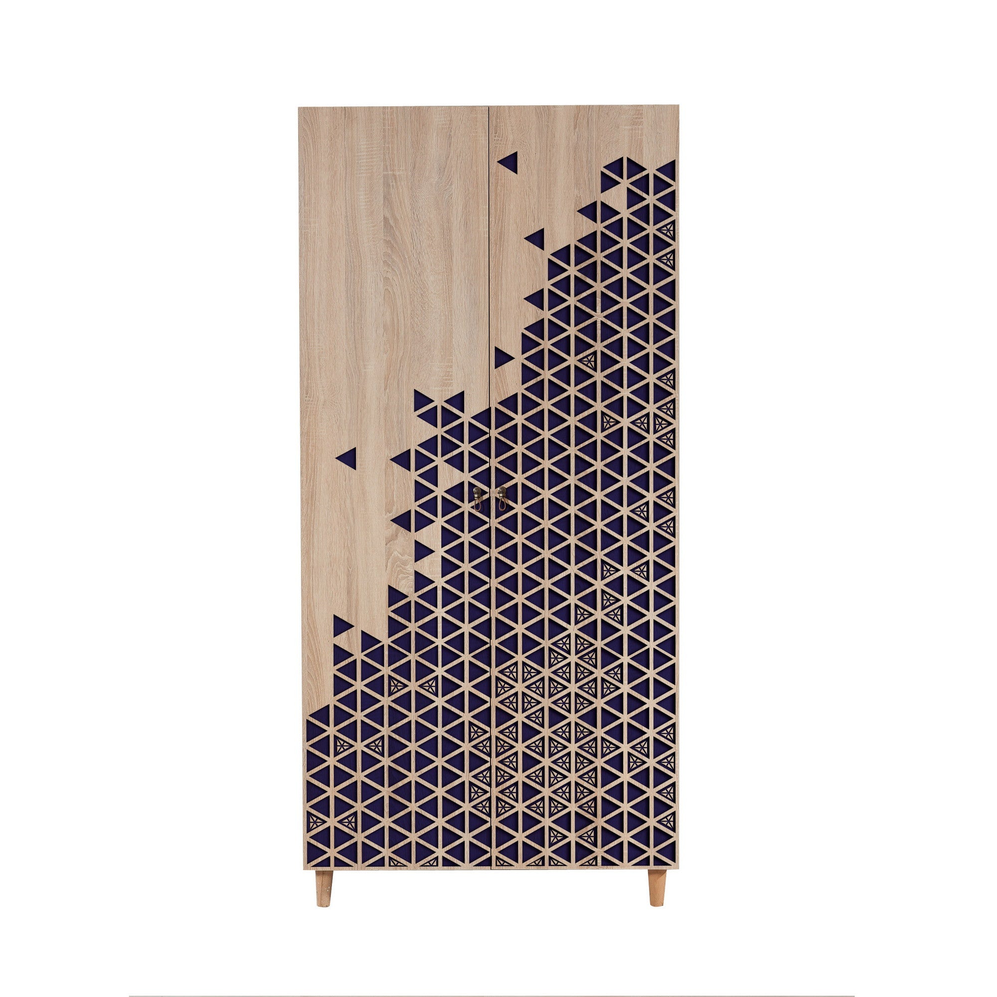 Guarda-roupa moderno – 90x192x52 cm – Carvalho Sonoma – Melamina