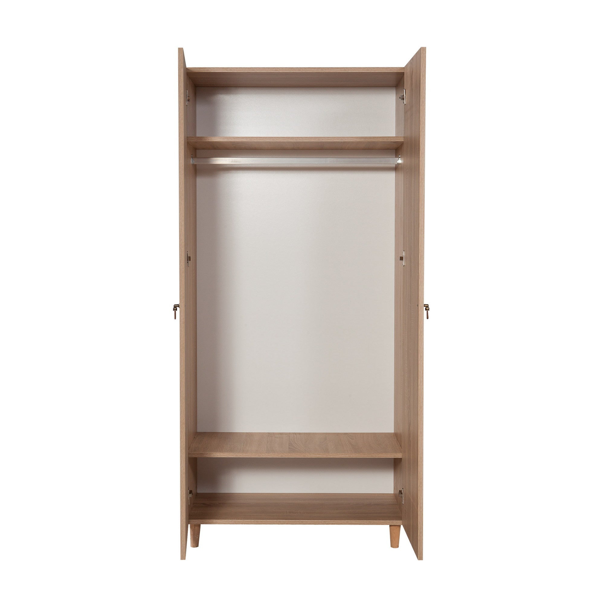 Guarda-roupa moderno – 90 x 192 x 52 cm – Carvalho Sonoma – Melamina