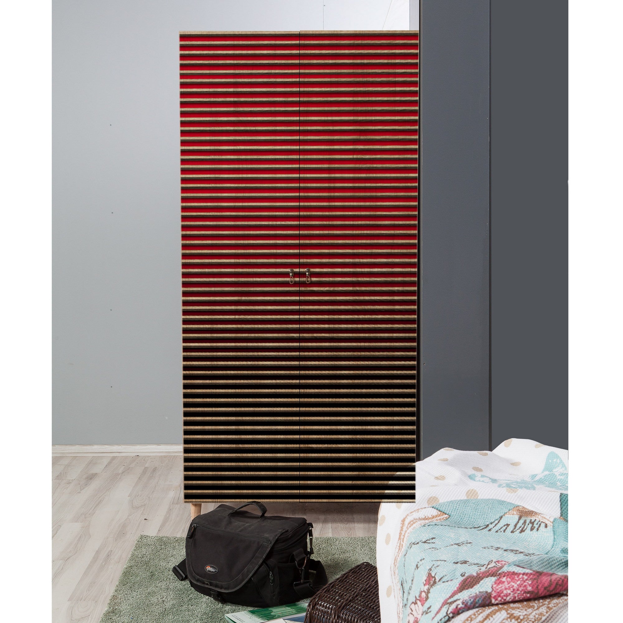 Guarda-roupa moderno – 90 x 192 x 52 cm – Carvalho Sonoma – 100% melamina