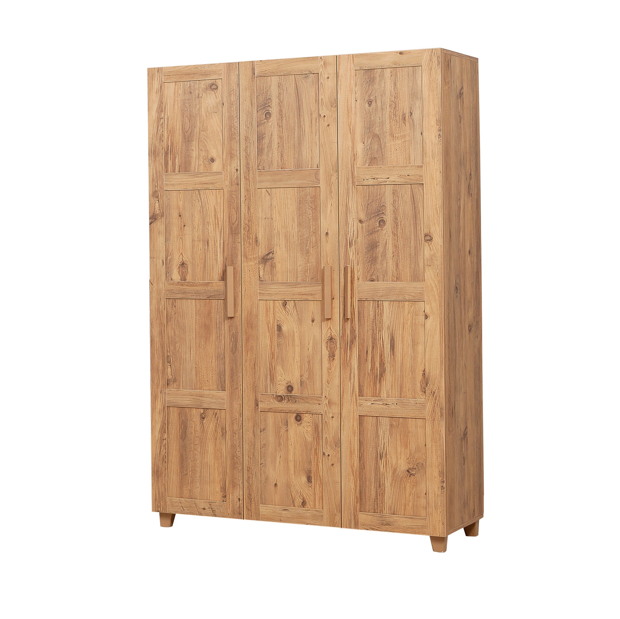 Guarda-roupa moderno – 120 x 189 x 48 cm – Pinho Atlântico – Painel de partículas revestido a melamina