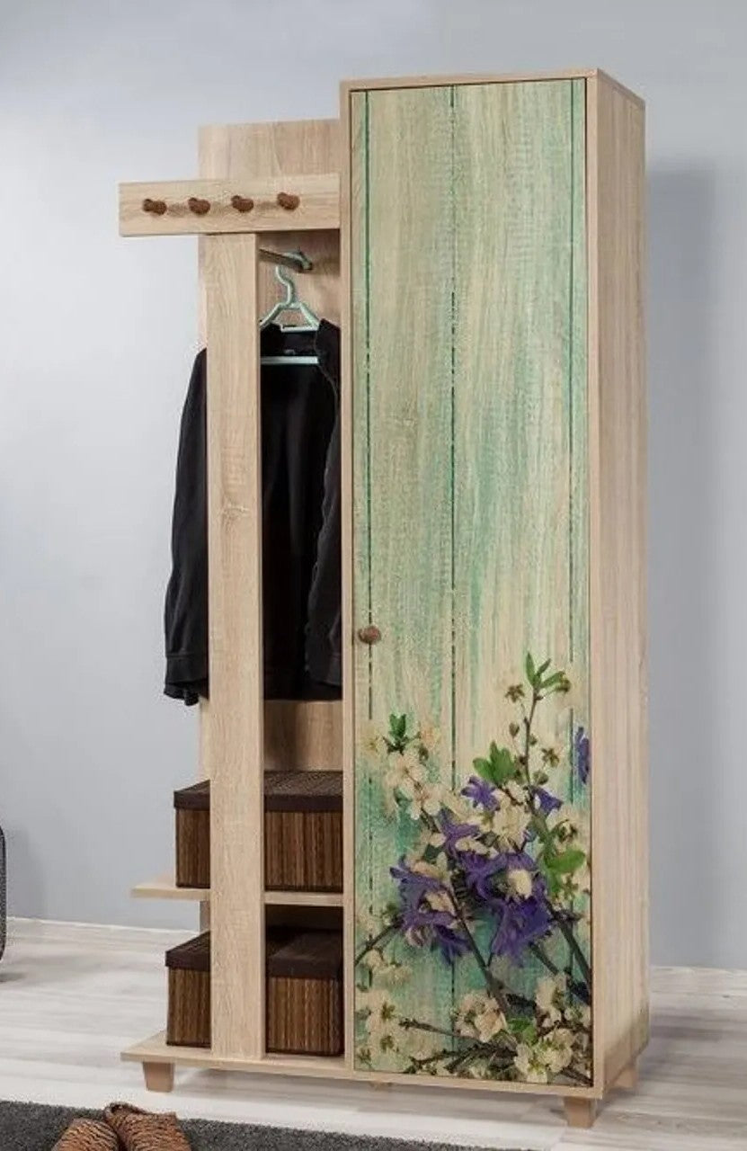 Cabideiro – 90 x 192 x 36 cm – Carvalho Sonoma – Melamina