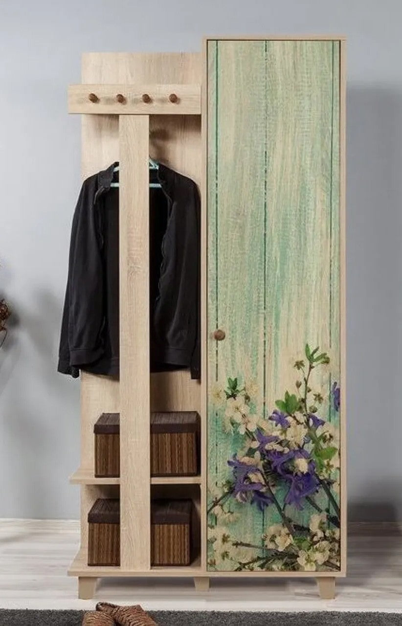 Cabideiro – 90 x 192 x 36 cm – Carvalho Sonoma – Melamina