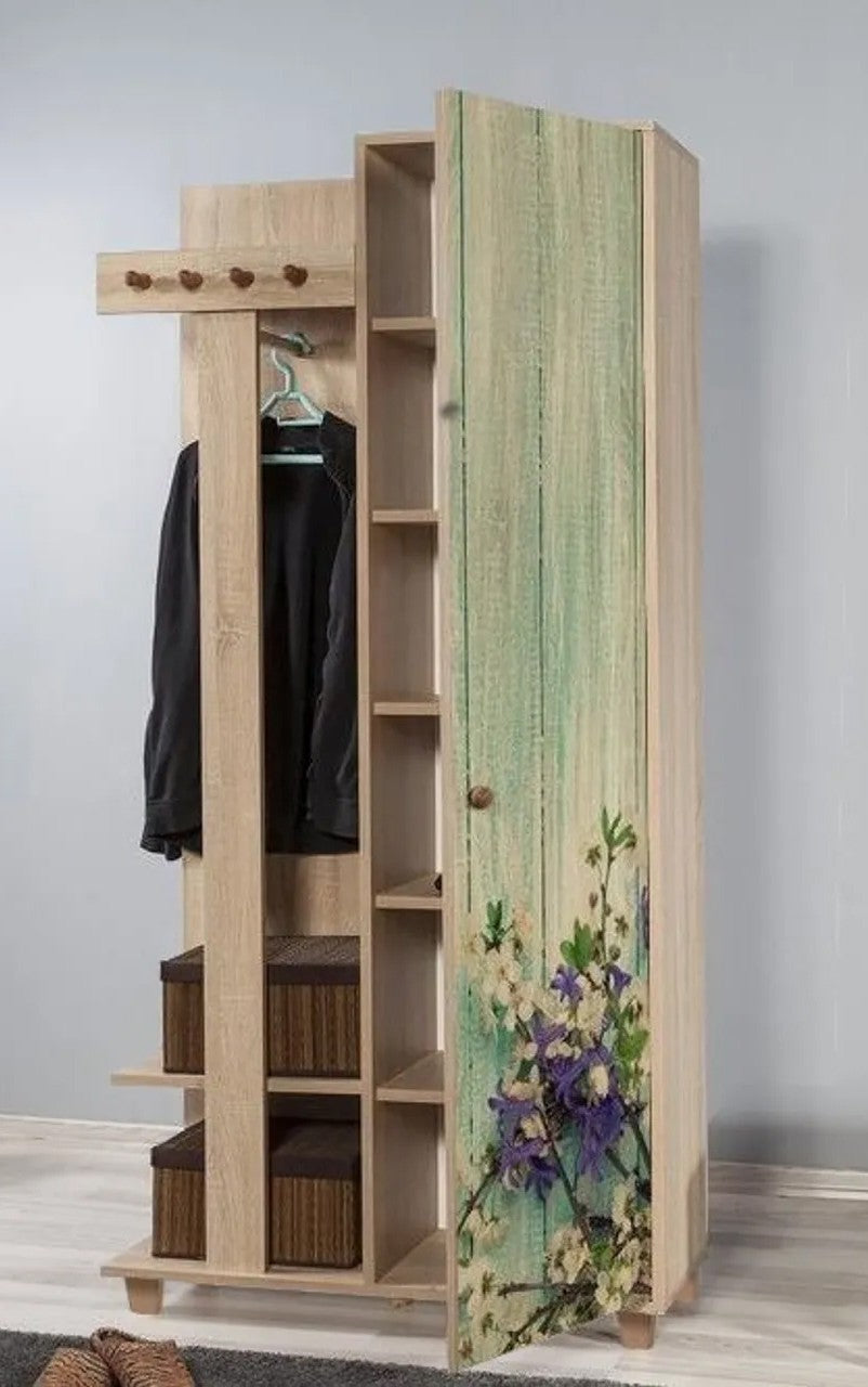 Cabideiro – 90 x 192 x 36 cm – Carvalho Sonoma – Melamina