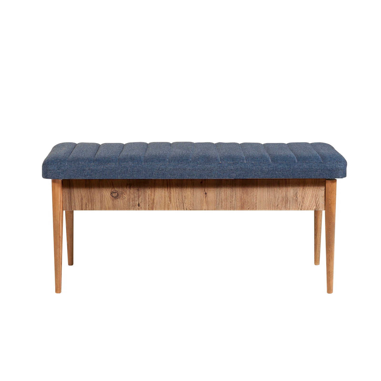 Conjunto de Mesa de Jantar Extensível e Cadeiras (5 peças) – 130-165 cm – Azul Escuro – MDF