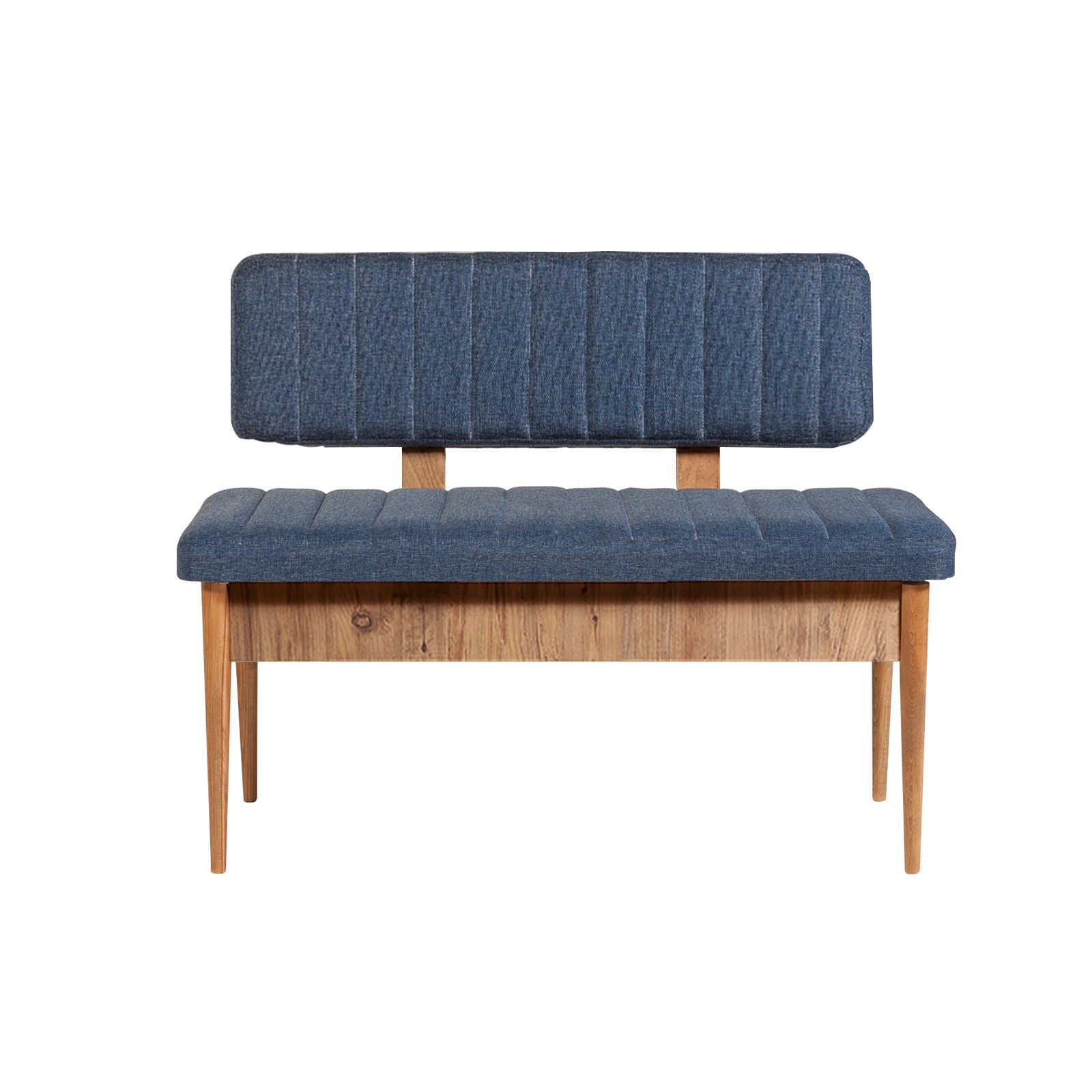 Conjunto de Mesa de Jantar Extensível e Cadeiras (5 peças) – 130-165 cm – Azul Escuro – MDF
