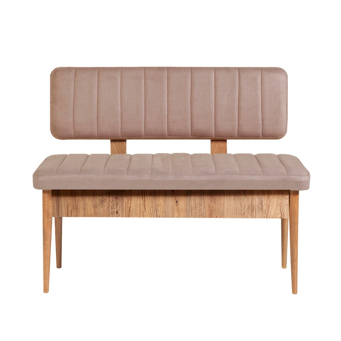 Conjunto de Mesa de Jantar Extensível e Cadeiras – 130-165 cm – Pinheiro Atlântico e Pedra – MDF revestido em melamina e veludo