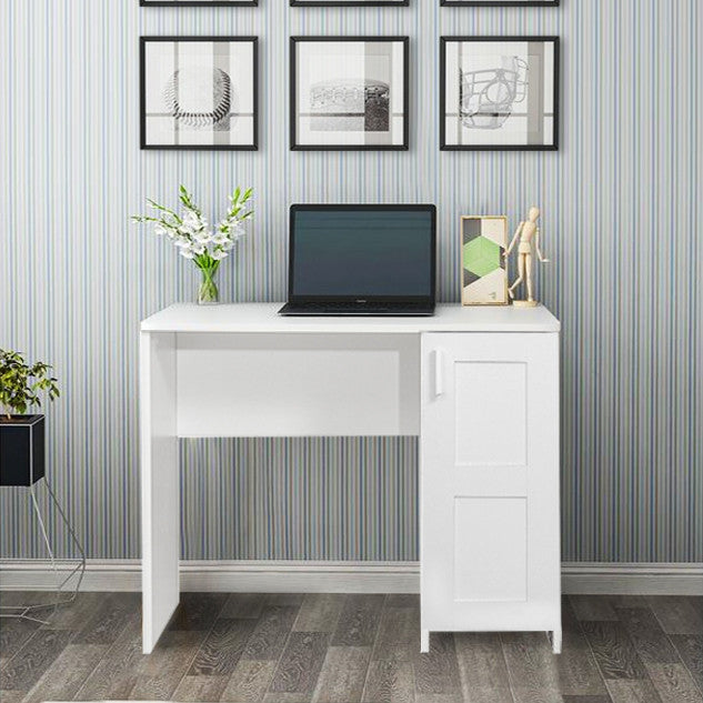 Secretária de Estudo Escandinava – 90 x 76 x 50 cm – Branca – Painel de Partículas revestido a Melamina