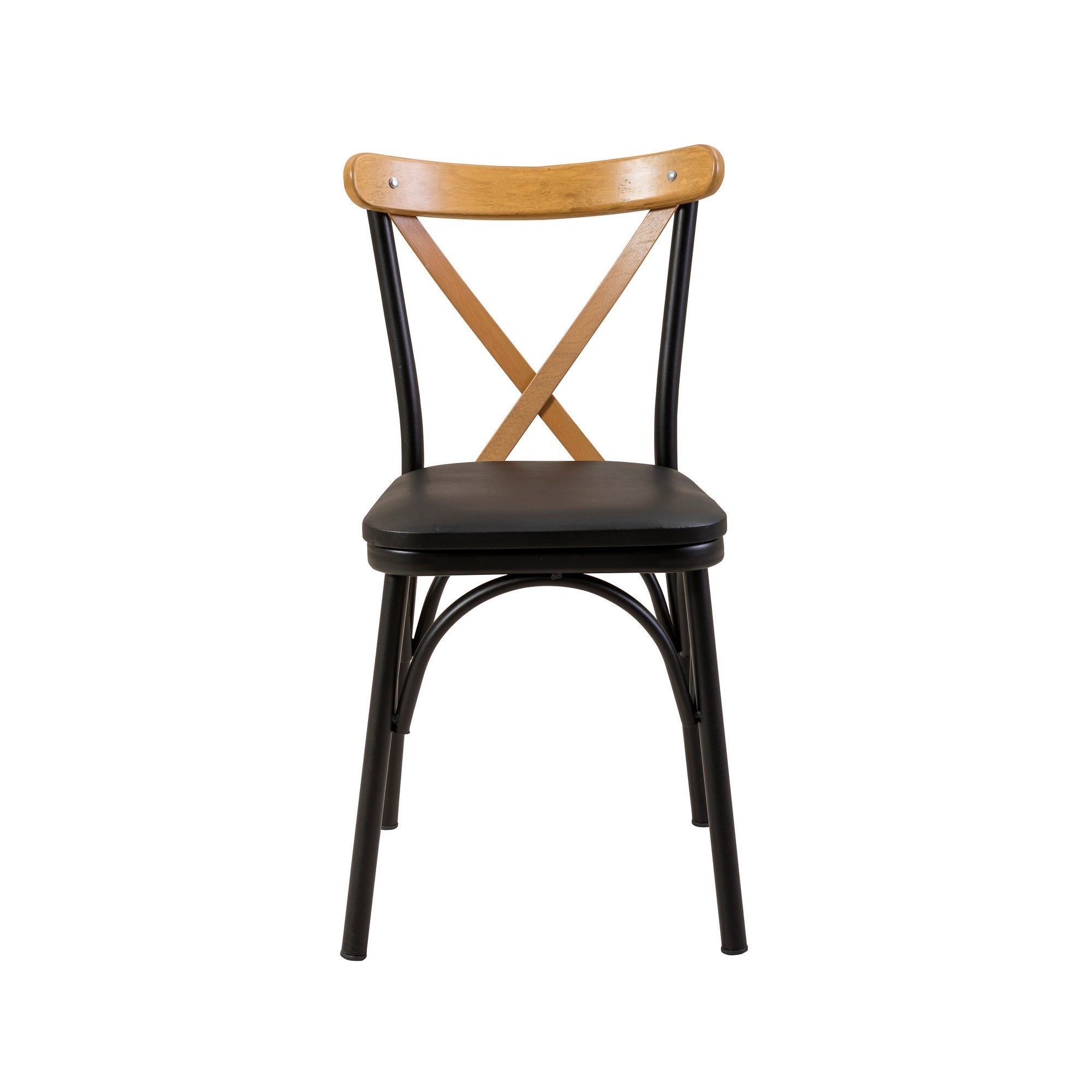 Conjunto de mesa de jantar extensível e cadeiras (6 peças), preto, 120-153 x 75 x 77 cm | 100% revestido em melamina, tecido couro sintético, pernas de madeira de faia | Elegante e funcional para refeições modernas