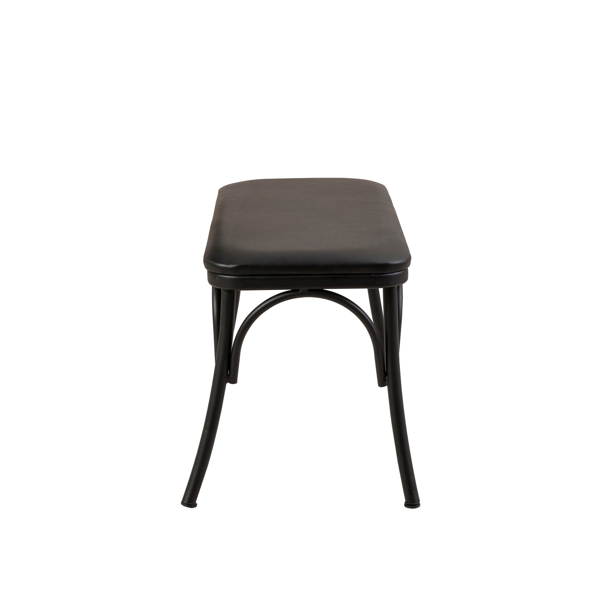 Conjunto de mesa de jantar extensível e cadeiras (6 peças), preto, 120-153 x 75 x 77 cm | 100% revestido em melamina, tecido couro sintético, pernas de madeira de faia | Elegante e funcional para refeições modernas