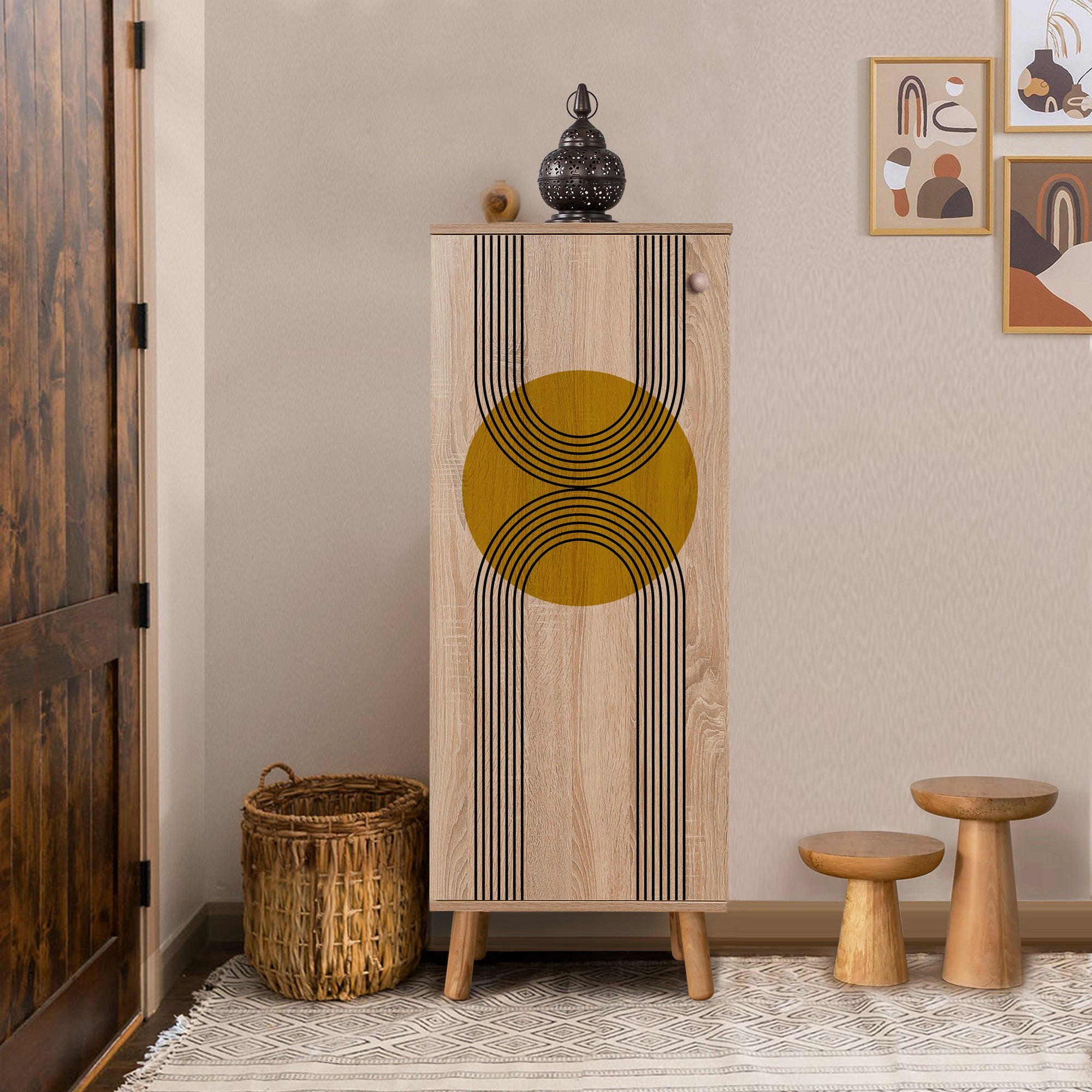 Sapateira – 50 x 135 x 38 cm – Cor Sonomo – Aglomerado