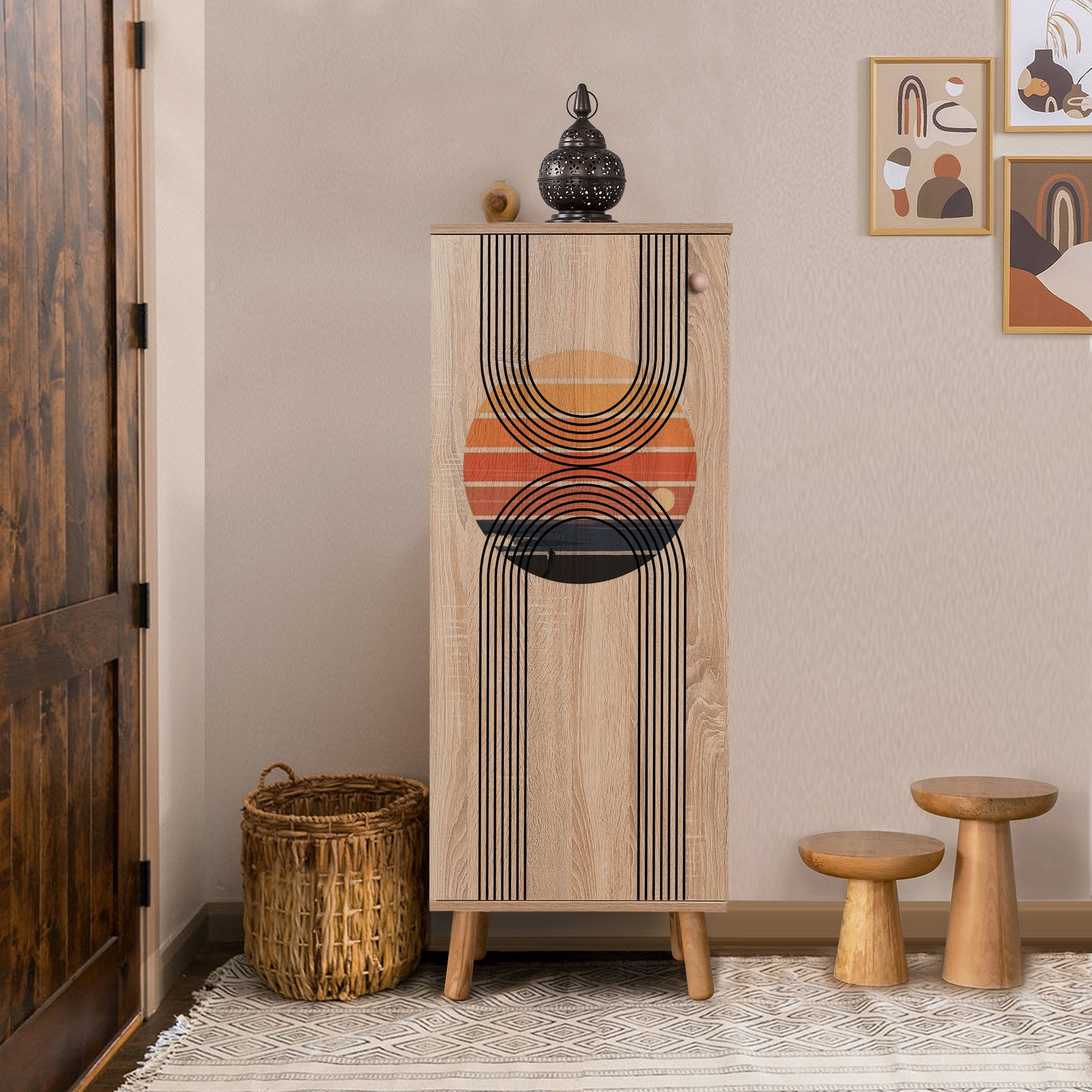 Sapateira – 50 x 135 x 38 cm – Cor Sonomo – Aglomerado