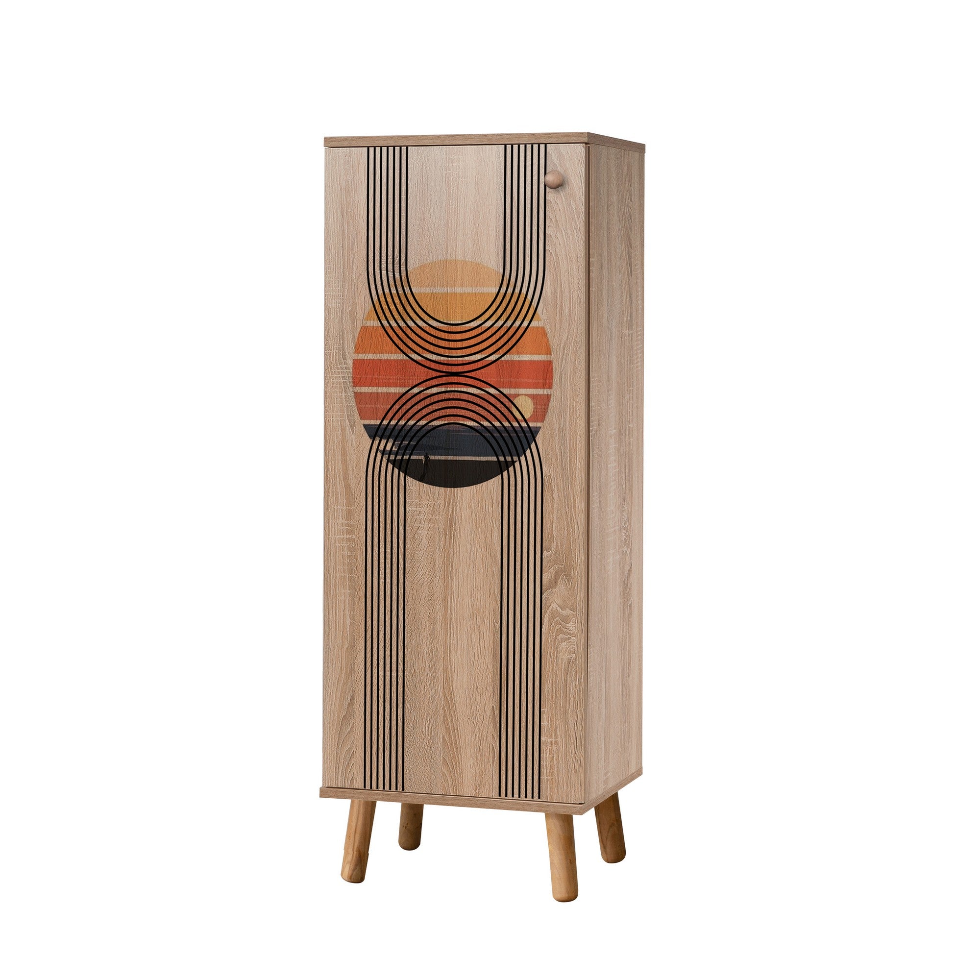 Sapateira – 50 x 135 x 38 cm – Cor Sonomo – Aglomerado