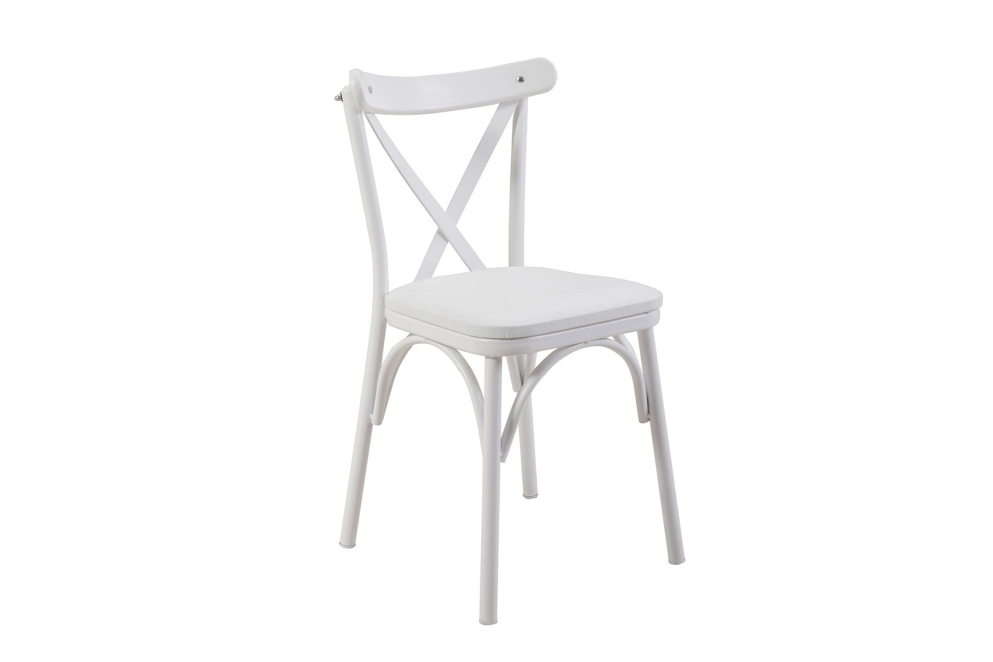 Conjunto de mesa de jantar extensível e cadeiras (4 peças), branco, 120-155 cm | Aglomerado 100% revestido em melamina, pernas de madeira de faia | Elegante e funcional para refeições modernas