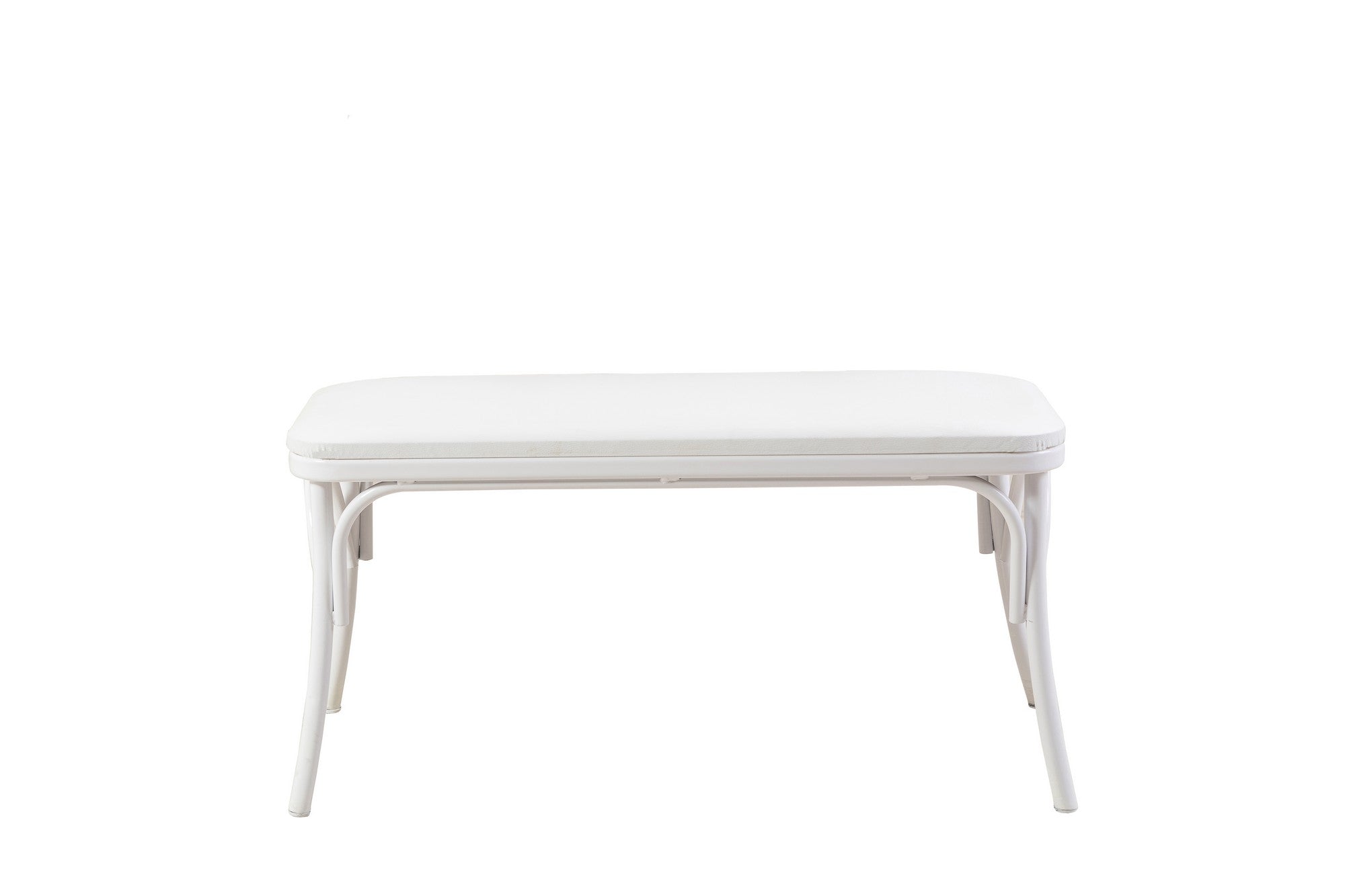 Conjunto de mesa de jantar extensível e cadeiras (6 peças), branco, 120-155 cm | Aglomerado 100% revestido em melamina, pernas de madeira de faia | Elegante e funcional para refeições modernas