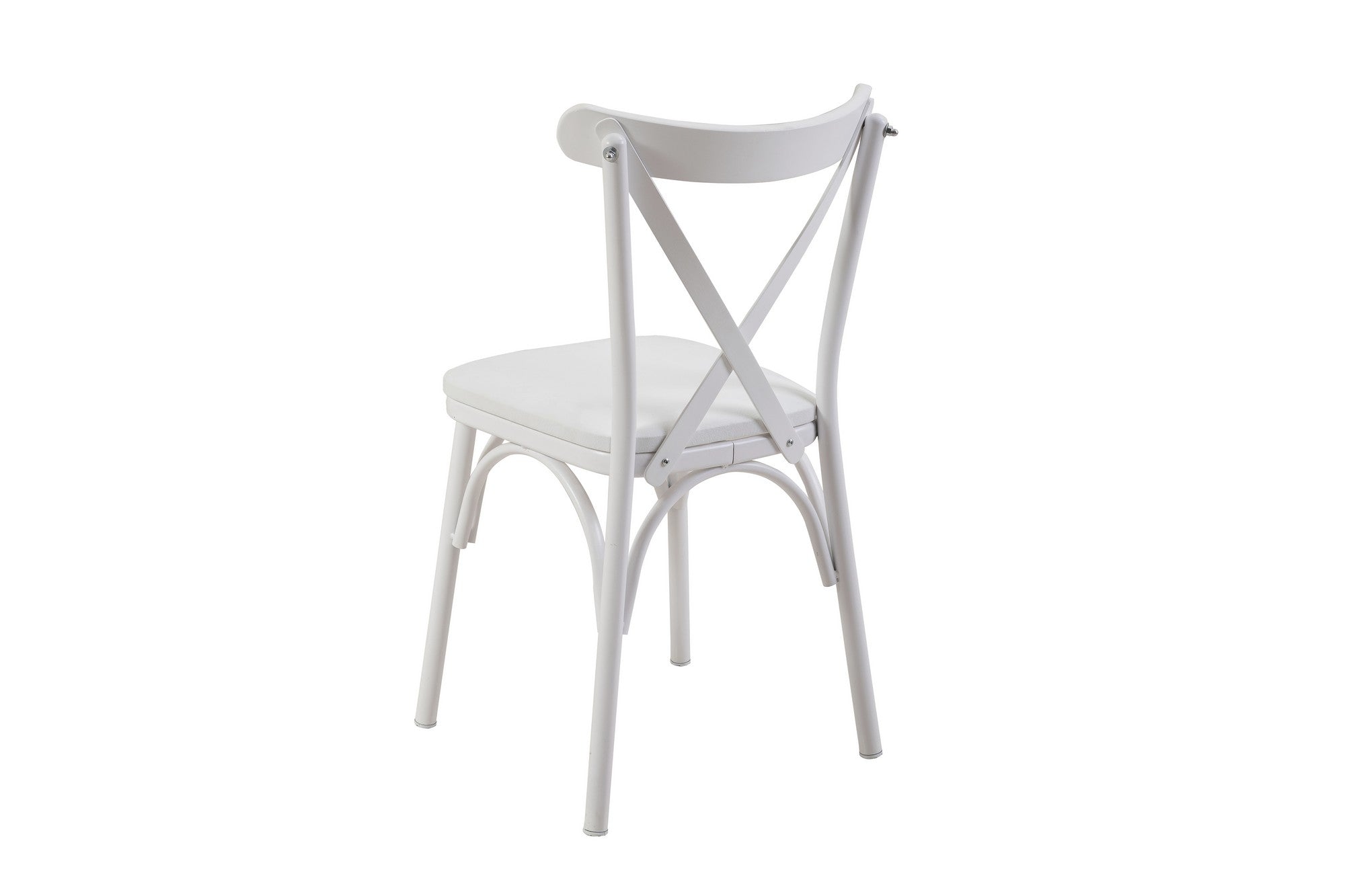 Conjunto de mesa de jantar extensível e cadeiras (5 peças), branco, 120-155 cm | Aglomerado 100% revestido em melamina, pernas de madeira de faia | Elegante e funcional para espaços de jantar modernos