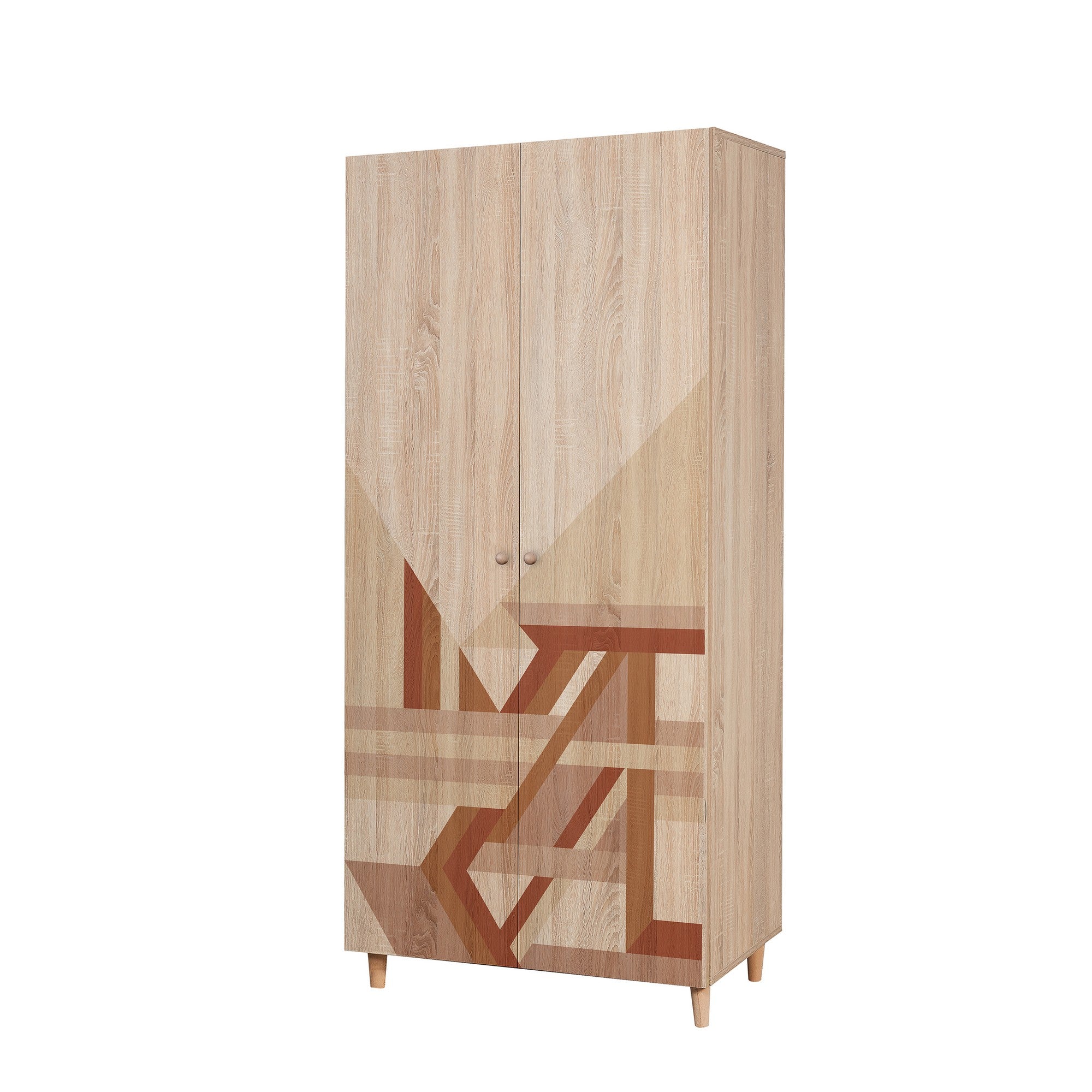 Guarda-roupa elegante – 90x192x52 cm – Sonomo – Aglomerado