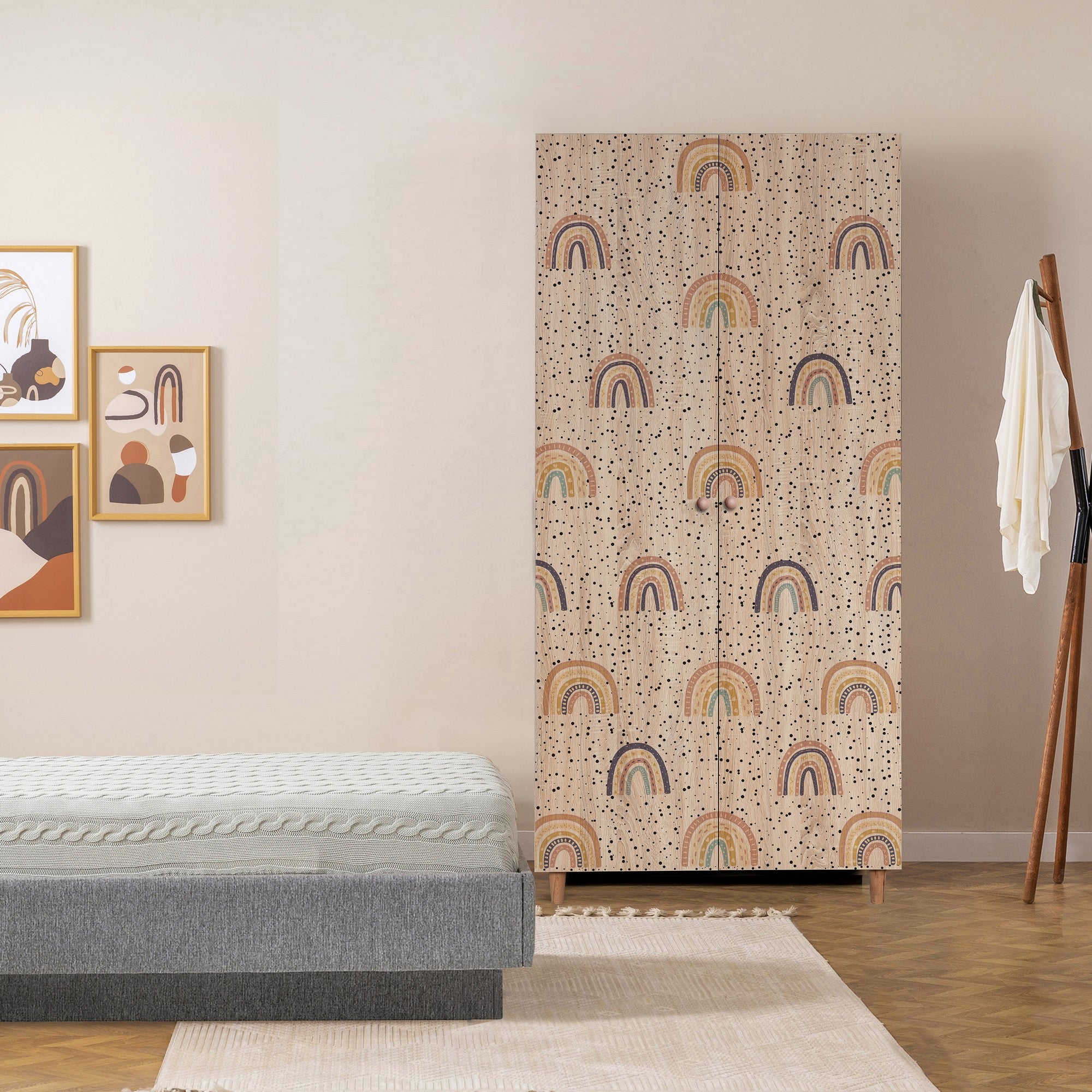 Guarda-roupa elegante – 90x192x52 cm – Sonomo – Aglomerado