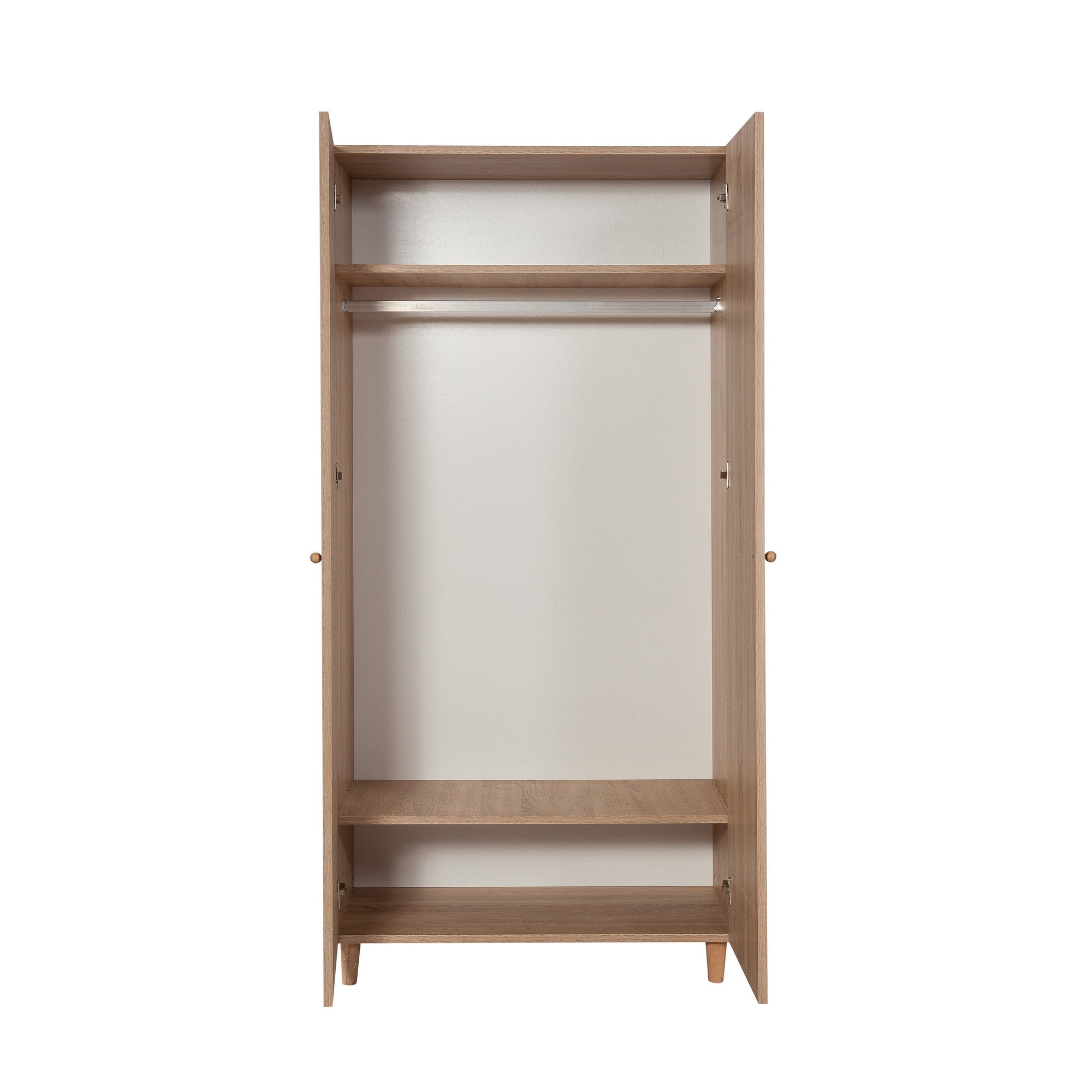 Guarda-roupa elegante – 90x192x52 cm – Sonomo – Aglomerado 100% revestido em melamina