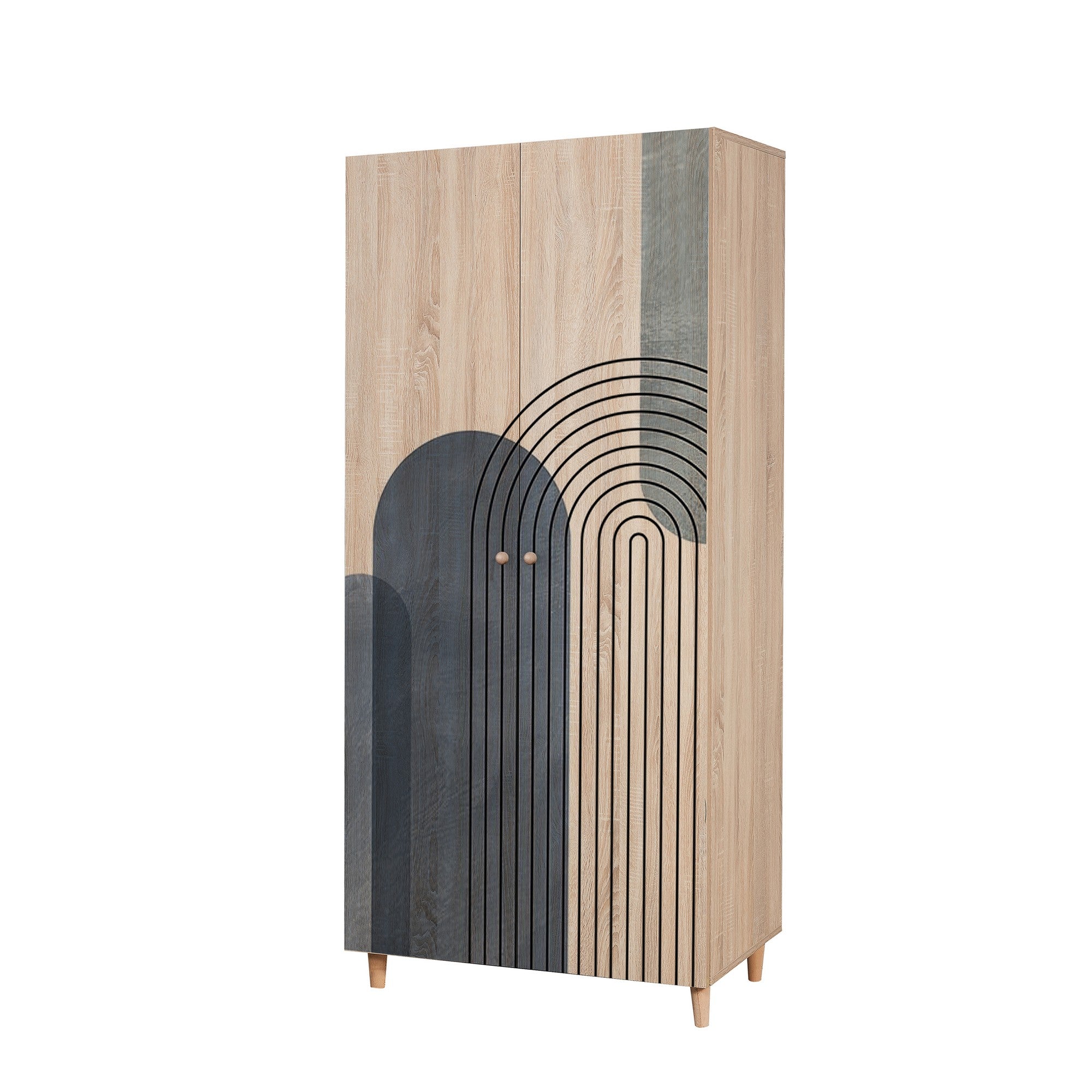 Guarda-roupa – 90x192x52 cm – Sonomo – Aglomerado revestido a melamina