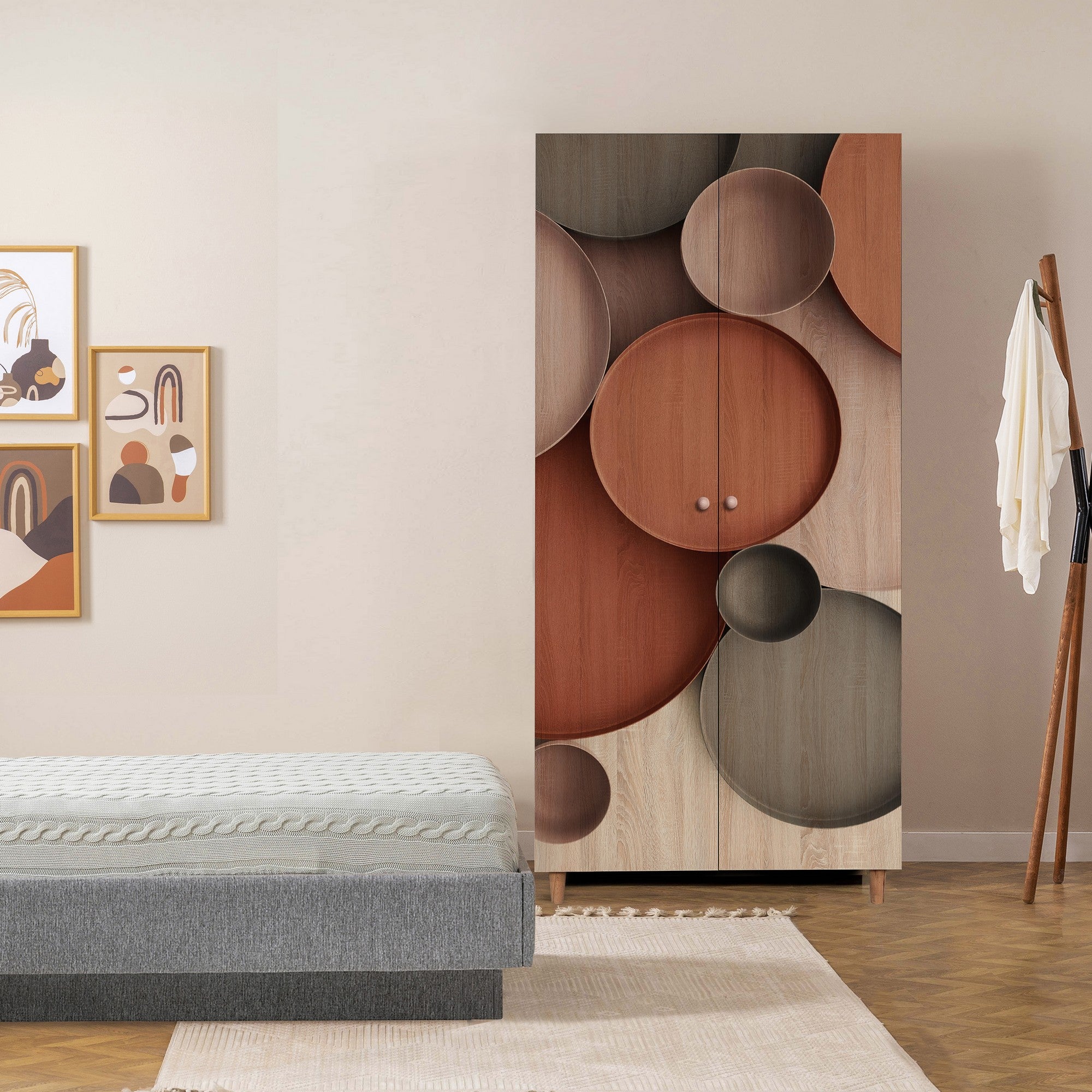 Guarda-roupa elegante – 90x192x52 cm – Sonomo – Aglomerado