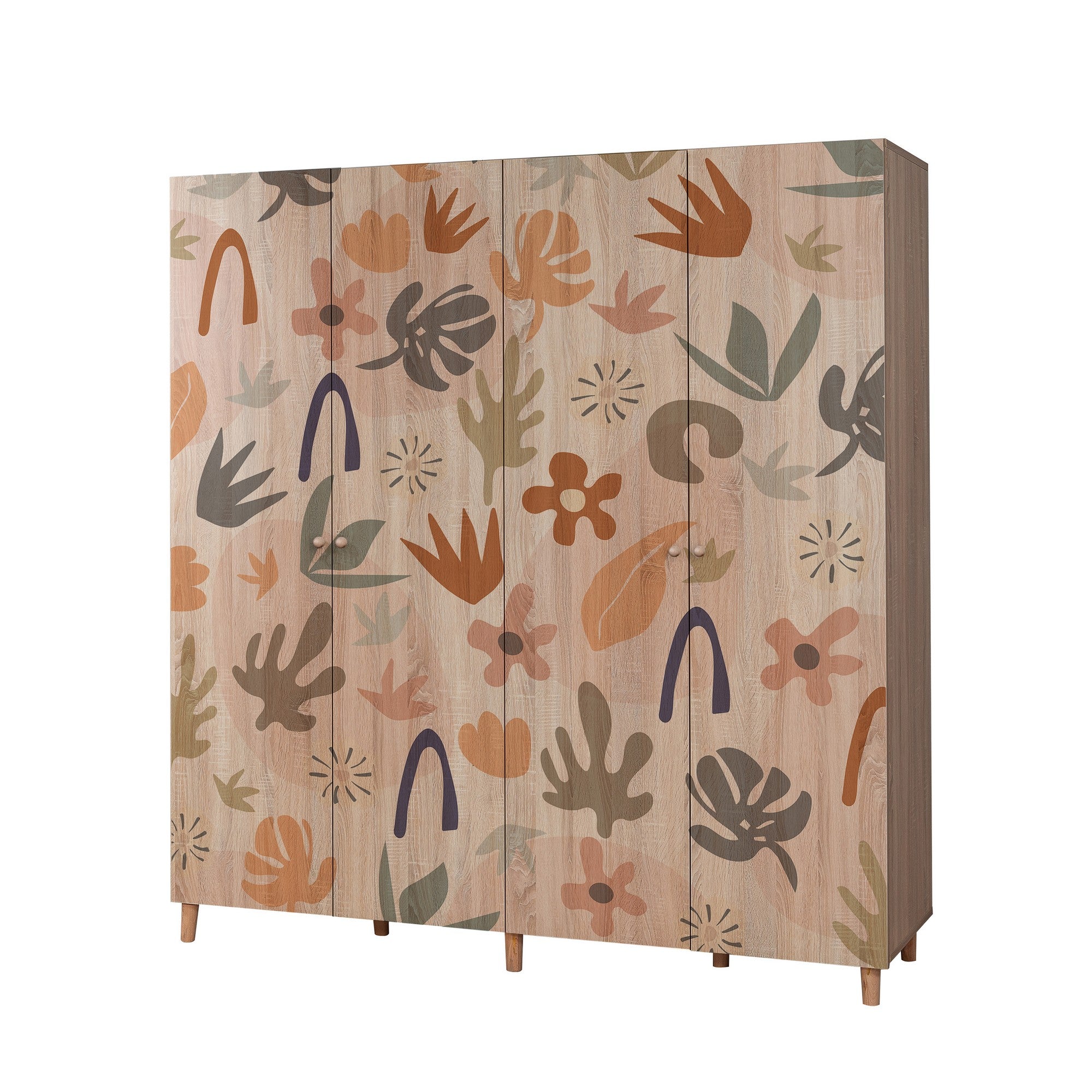 Guarda-roupa – 180 x 192 x 52 cm – Cor Sonomo – Aglomerado
