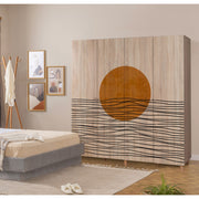 Guarda-roupa elegante – 180 x 192 x 52 cm – Sonomo – Aglomerado