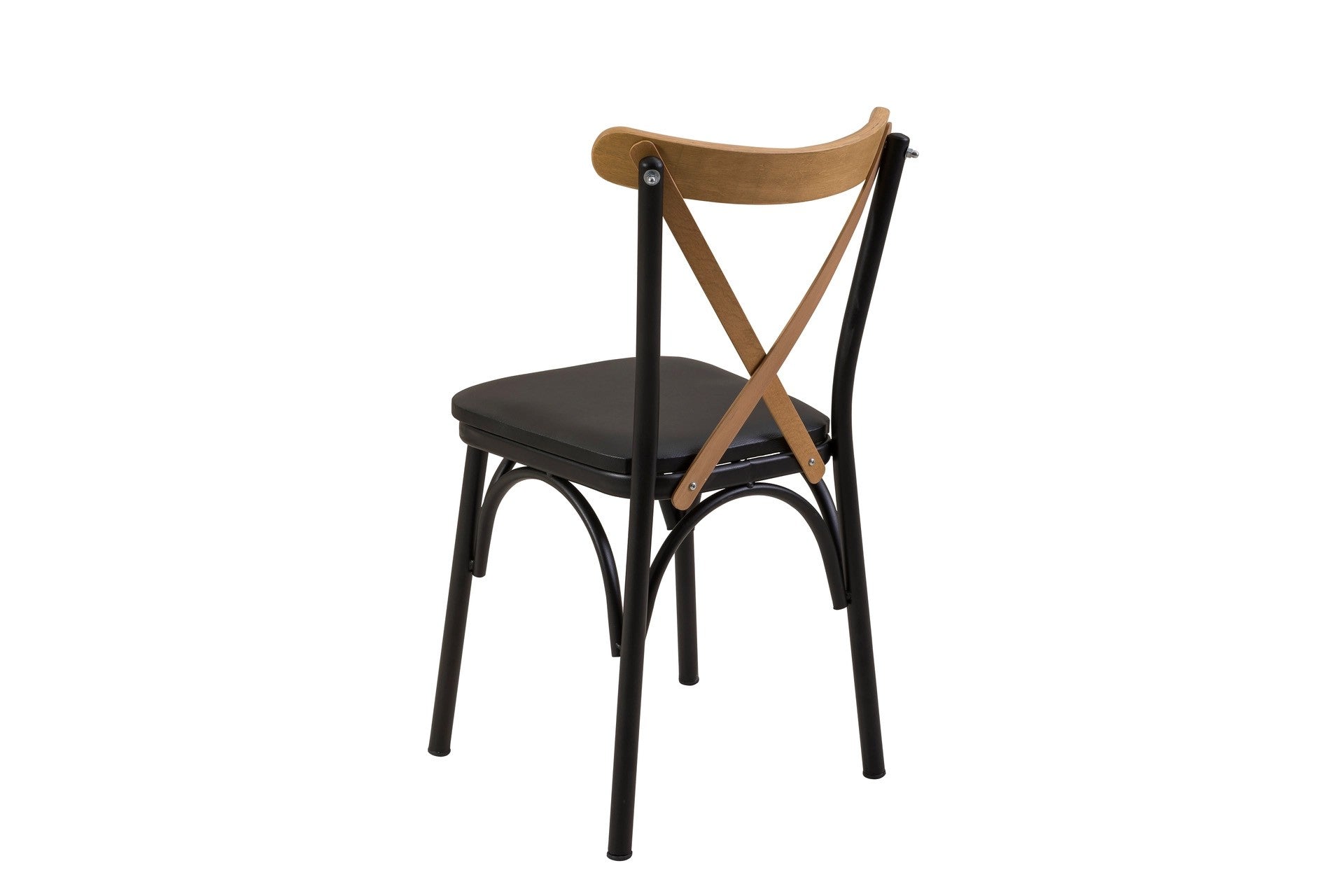 Conjunto de mesa de jantar extensível e cadeiras (5 peças), carvalho e preto, 100 cm - 139 cm | 100% revestido em melamina, pernas de madeira de faia | Elegante e funcional para refeições modernas