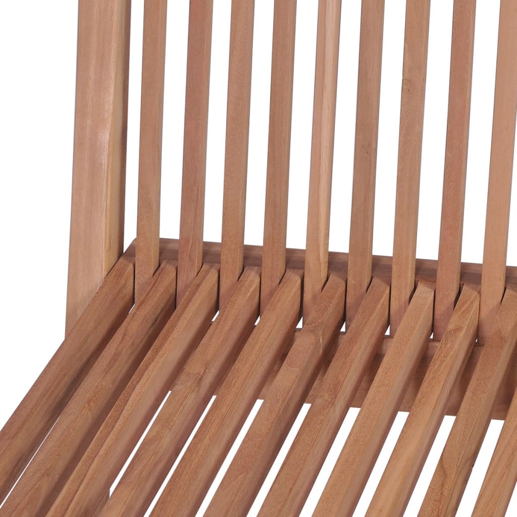 11 pcs conjunto jantar jardim c/ cadeiras dobráveis teca maciça