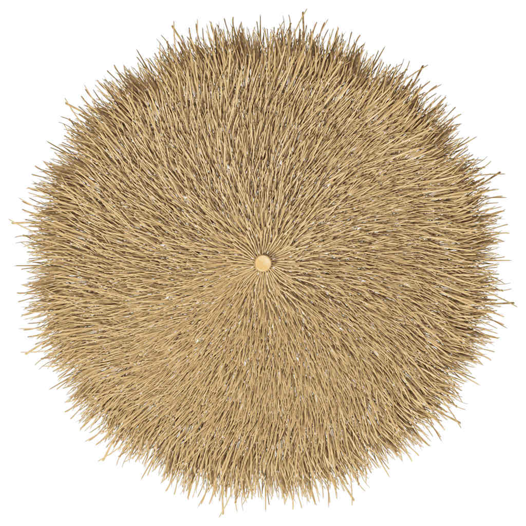 Guarda-sol de bambu com cobertura em folhas de bananeira 210 cm
