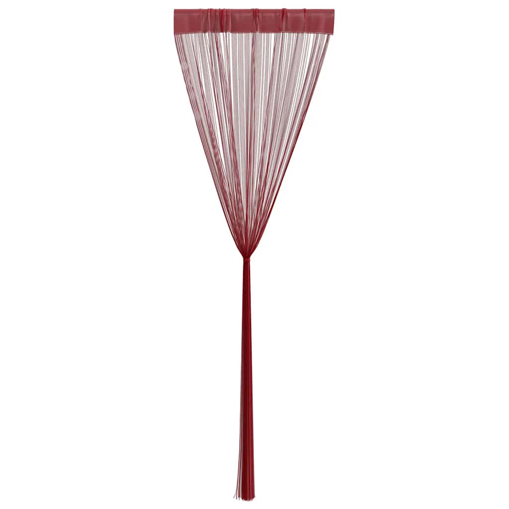 Cortinas de fios 2 pcs 100x250 cm azul