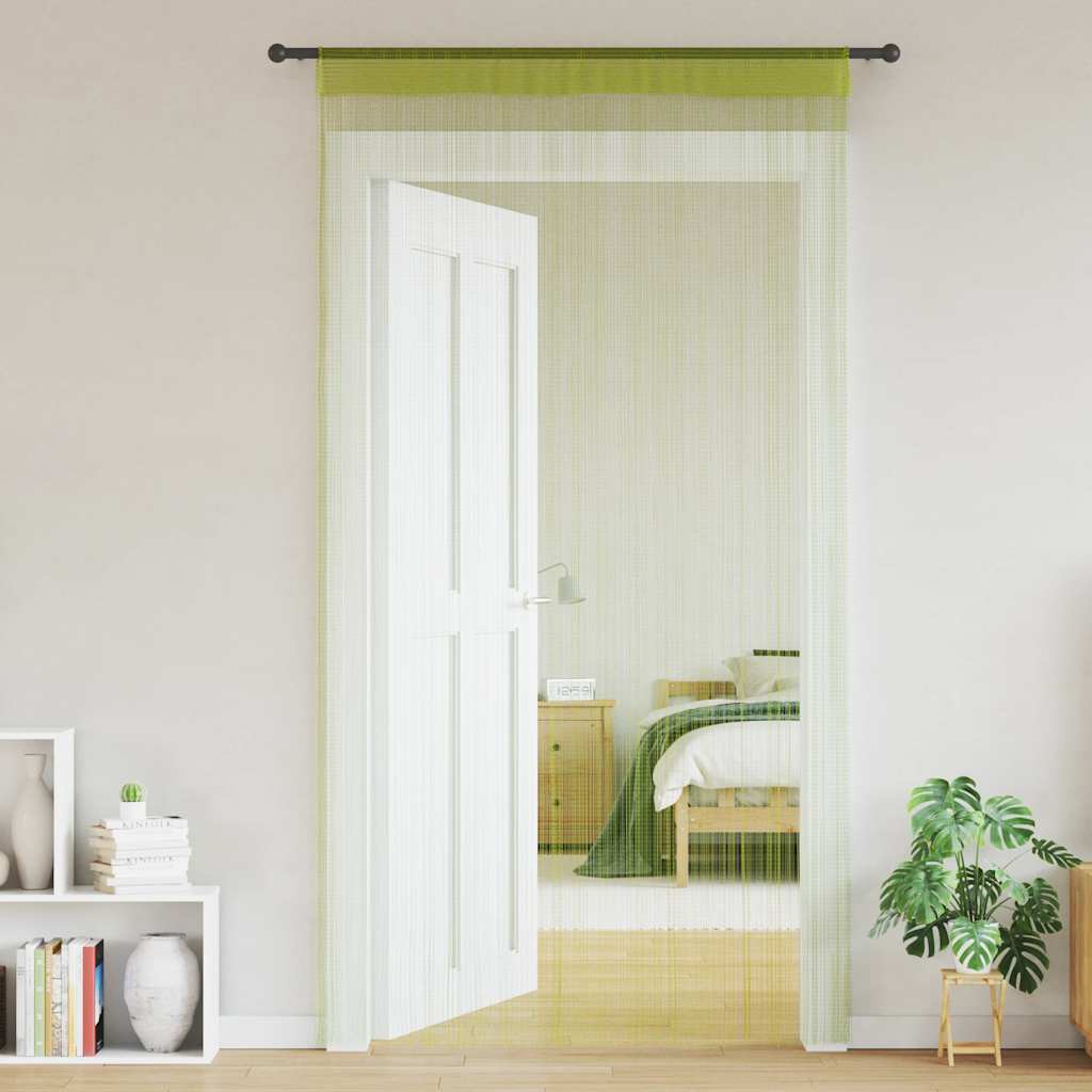 Cortinas de fios 2 pcs 100x250 cm azul