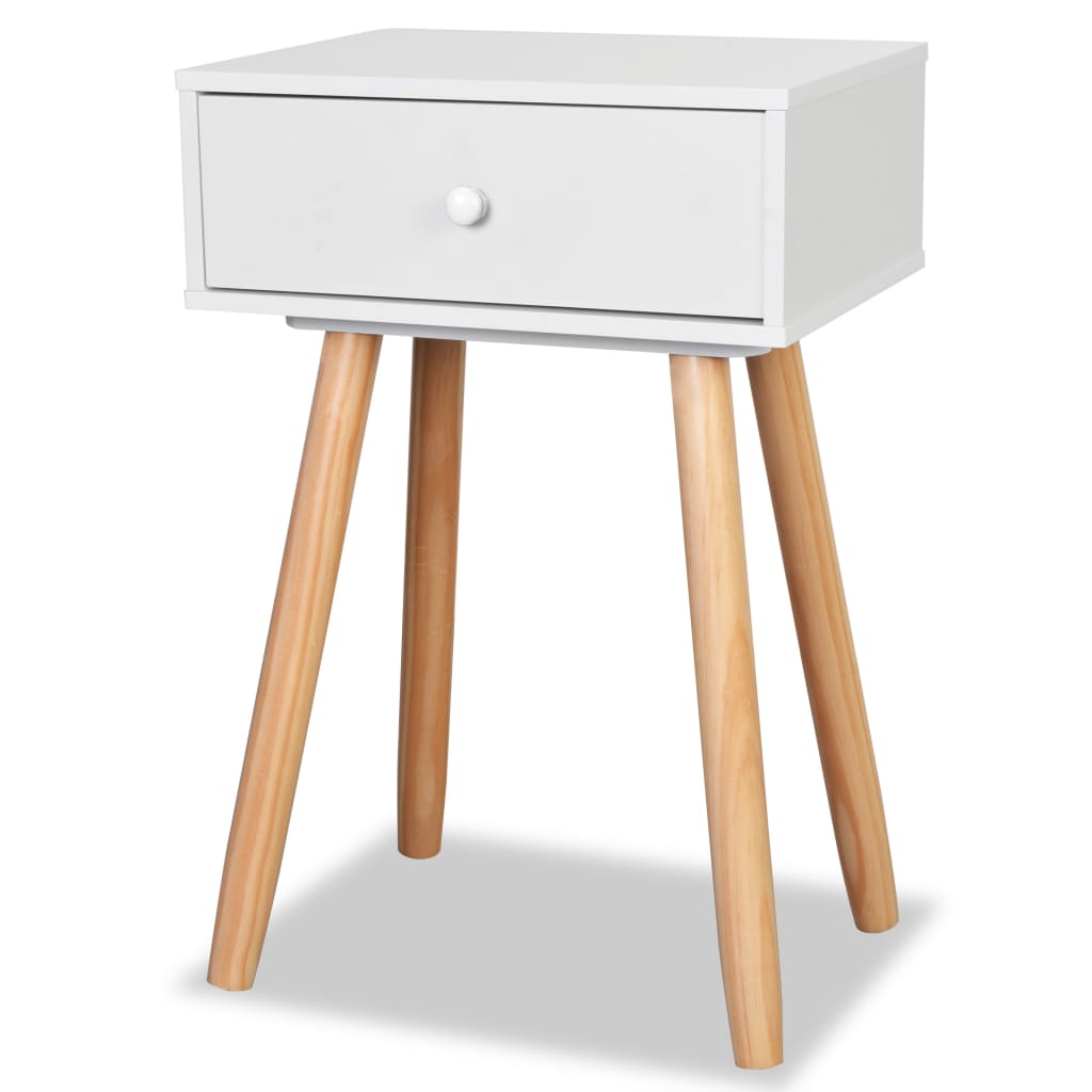 Mesas de cabeceira 2 pcs pinho maciço 40x30x61 cm
