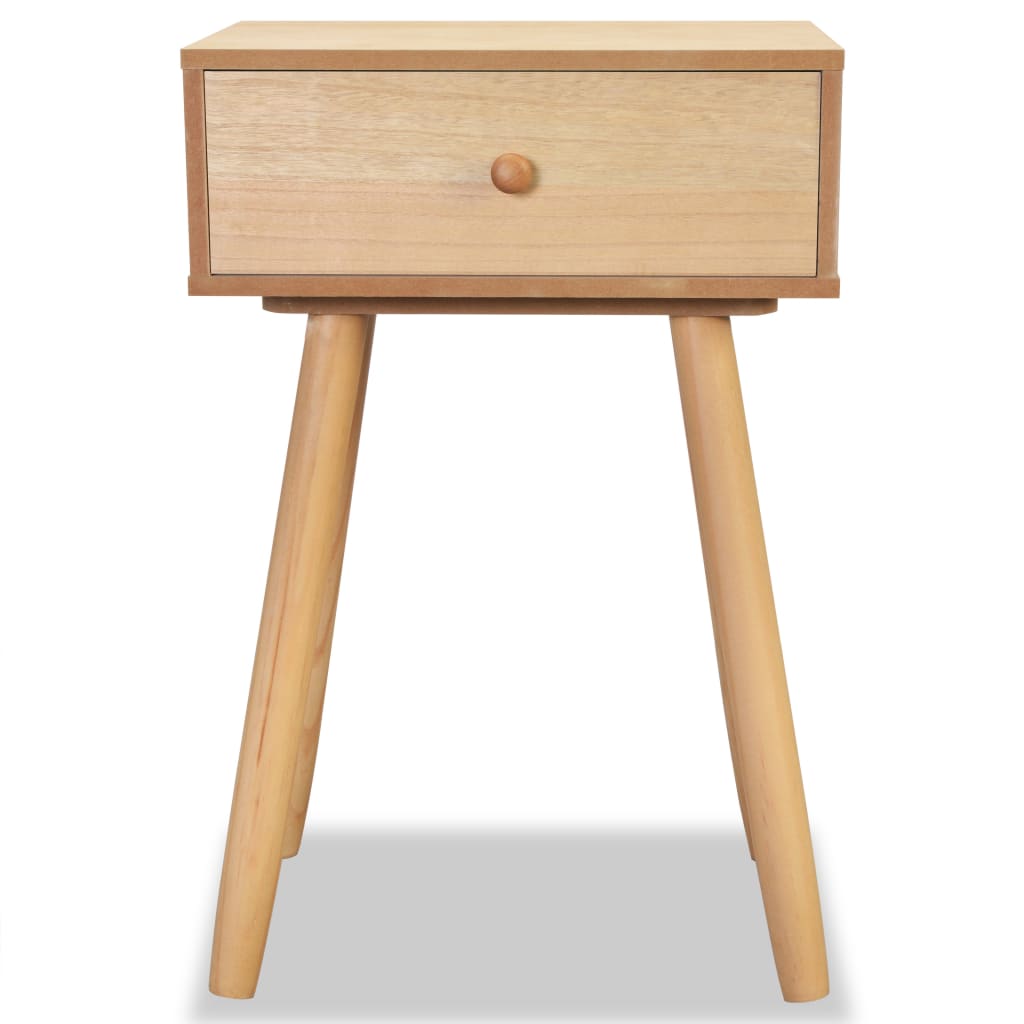 Mesas de cabeceira 2 pcs pinho maciço 40x30x61 cm branco